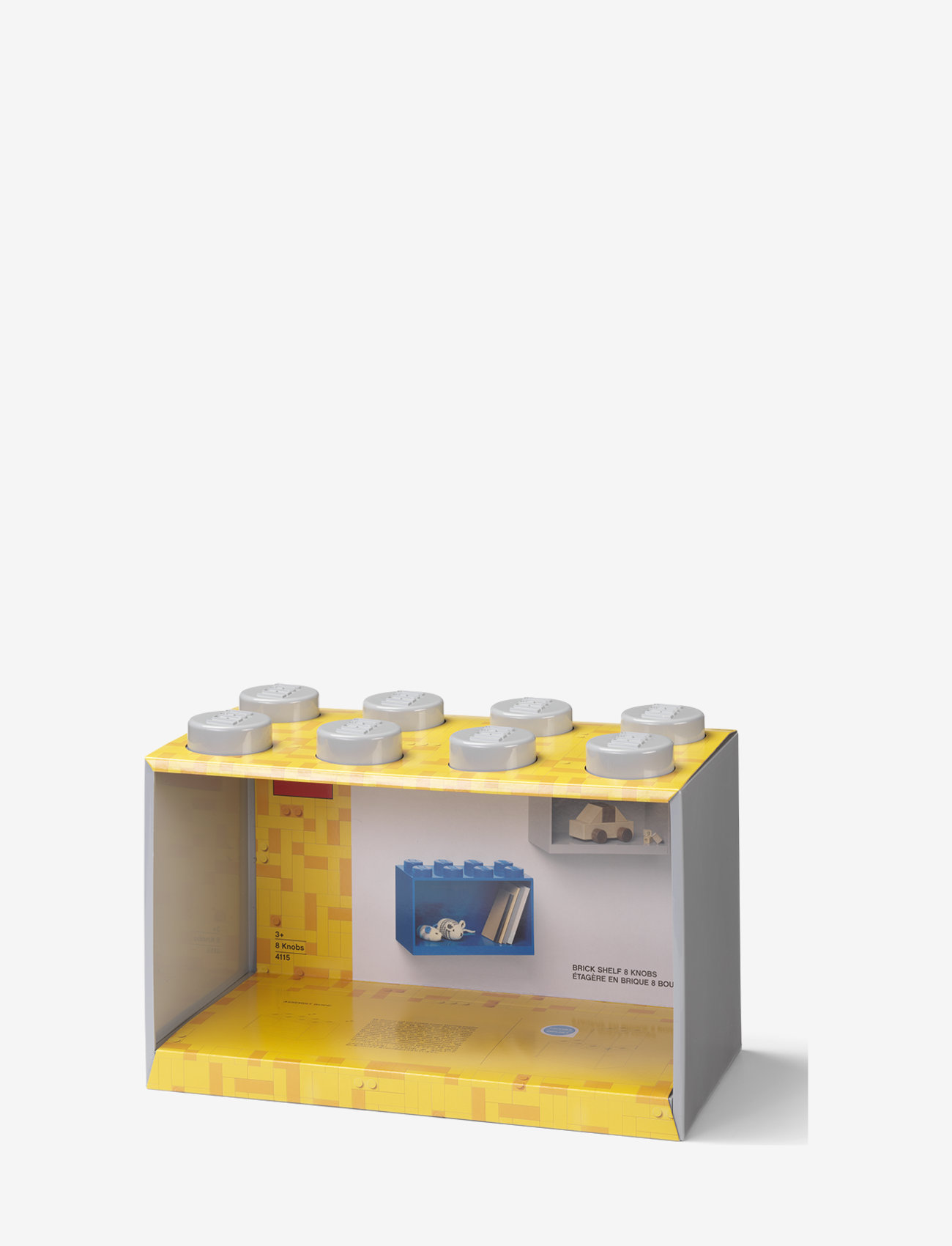 LEGO STORAGE - LEGO BRICK SHELF 8 - m. stone grey - 3