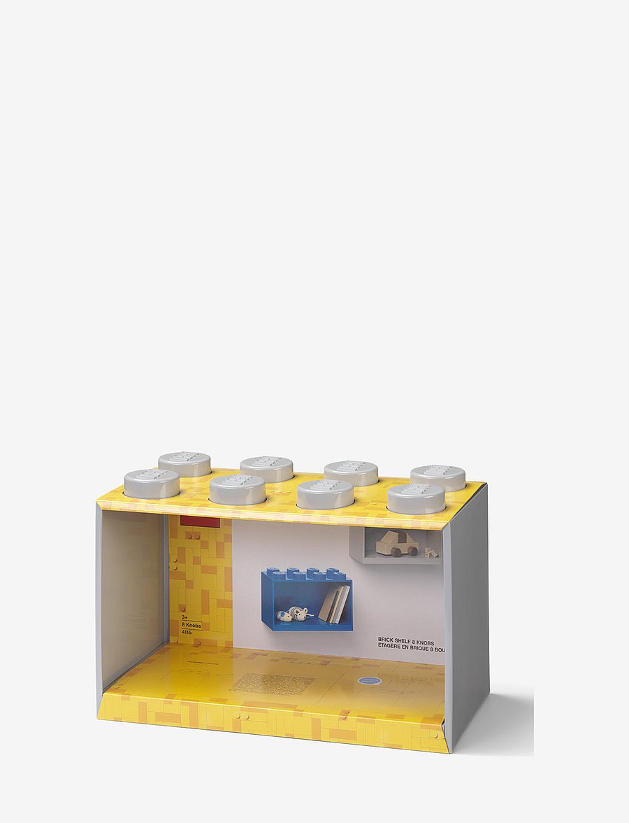 LEGO STORAGE - LEGO BRICK SHELF 8 - m. stone grey - 3