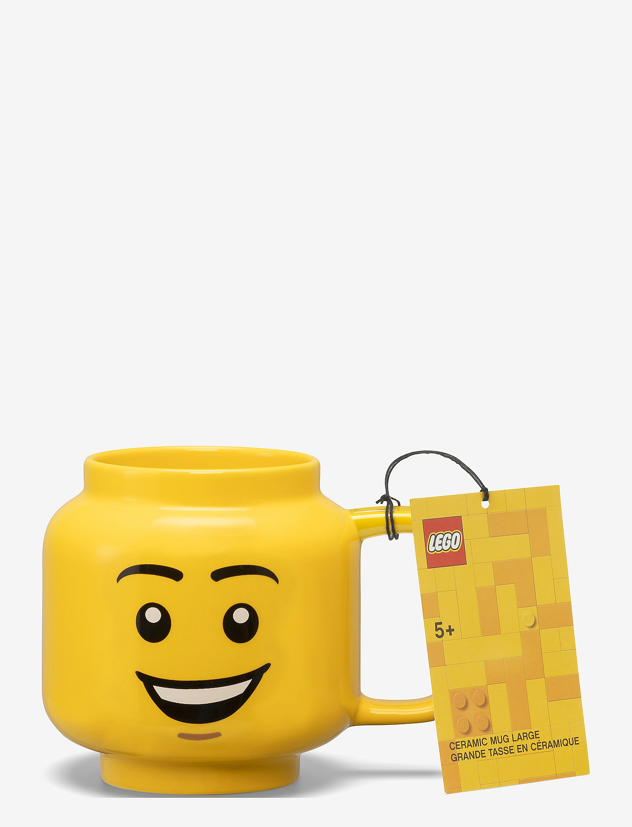 LEGO STORAGE - LEGO Ceramic Mug Large Happy Boy - krus & kopper - bright yellow - 1