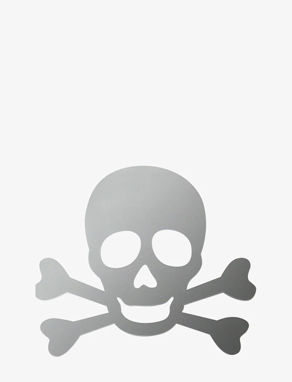 RoomMates - Wallstickers - Skull/pirate Mirror - wandtatoos - silver - 0