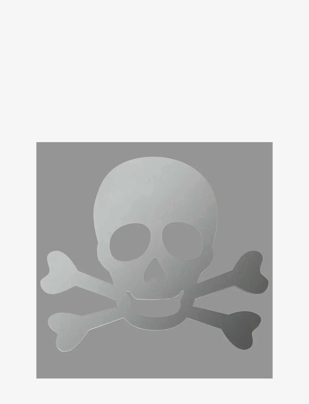 RoomMates - Wallstickers - Skull/pirate Mirror - wandtatoos - silver - 1