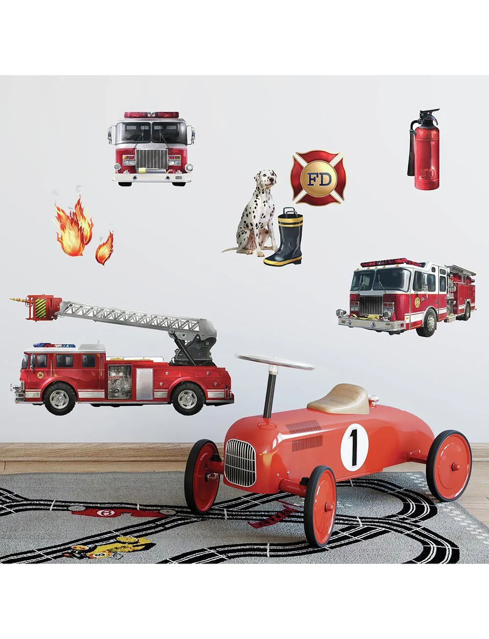 RoomMates - Wallstickers - Fire Brigade/Fire Trucks - fahrzeuge - red - 4