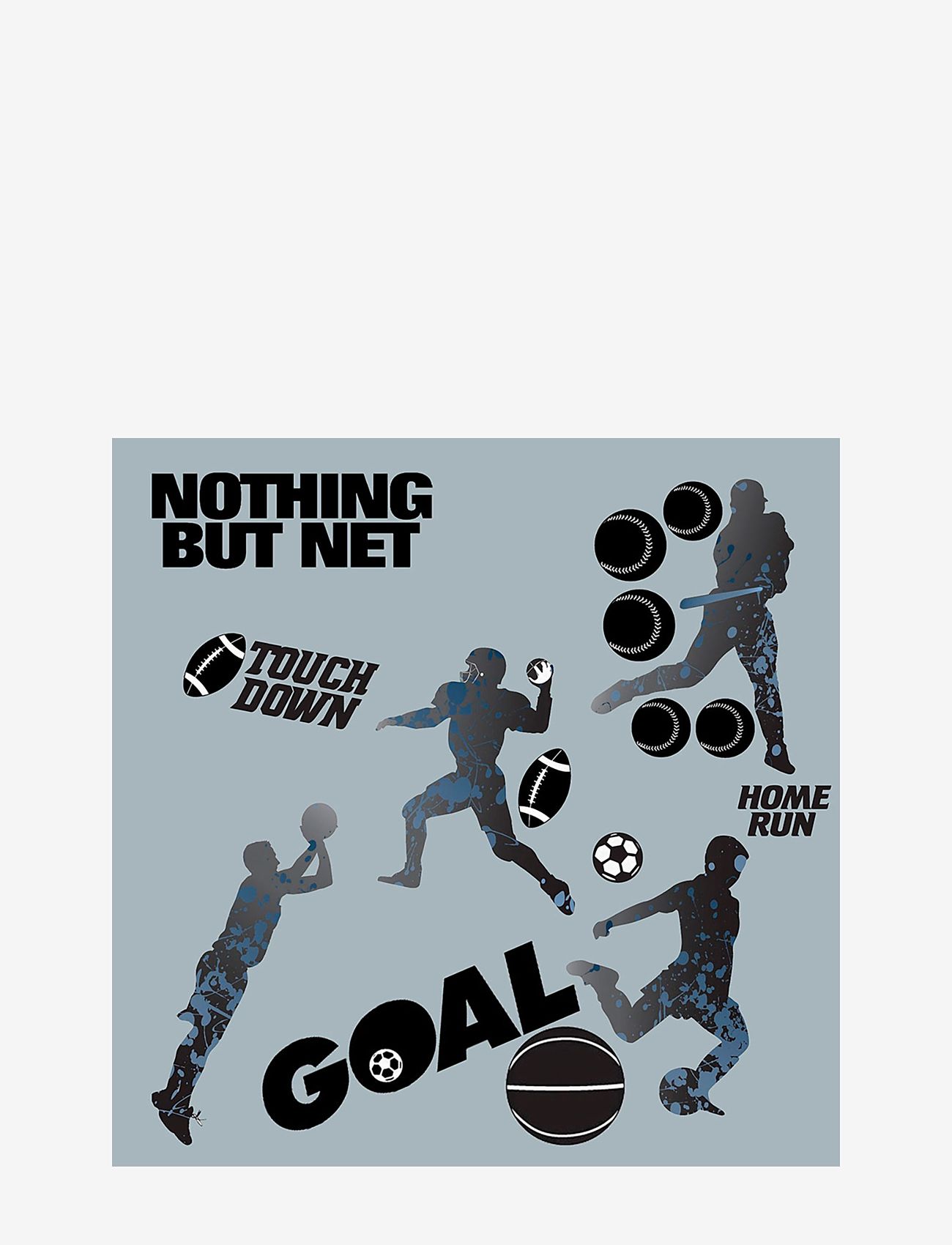 RoomMates - Wallstickers - Sports Silhouettes - väggklistermärken - grey - 0