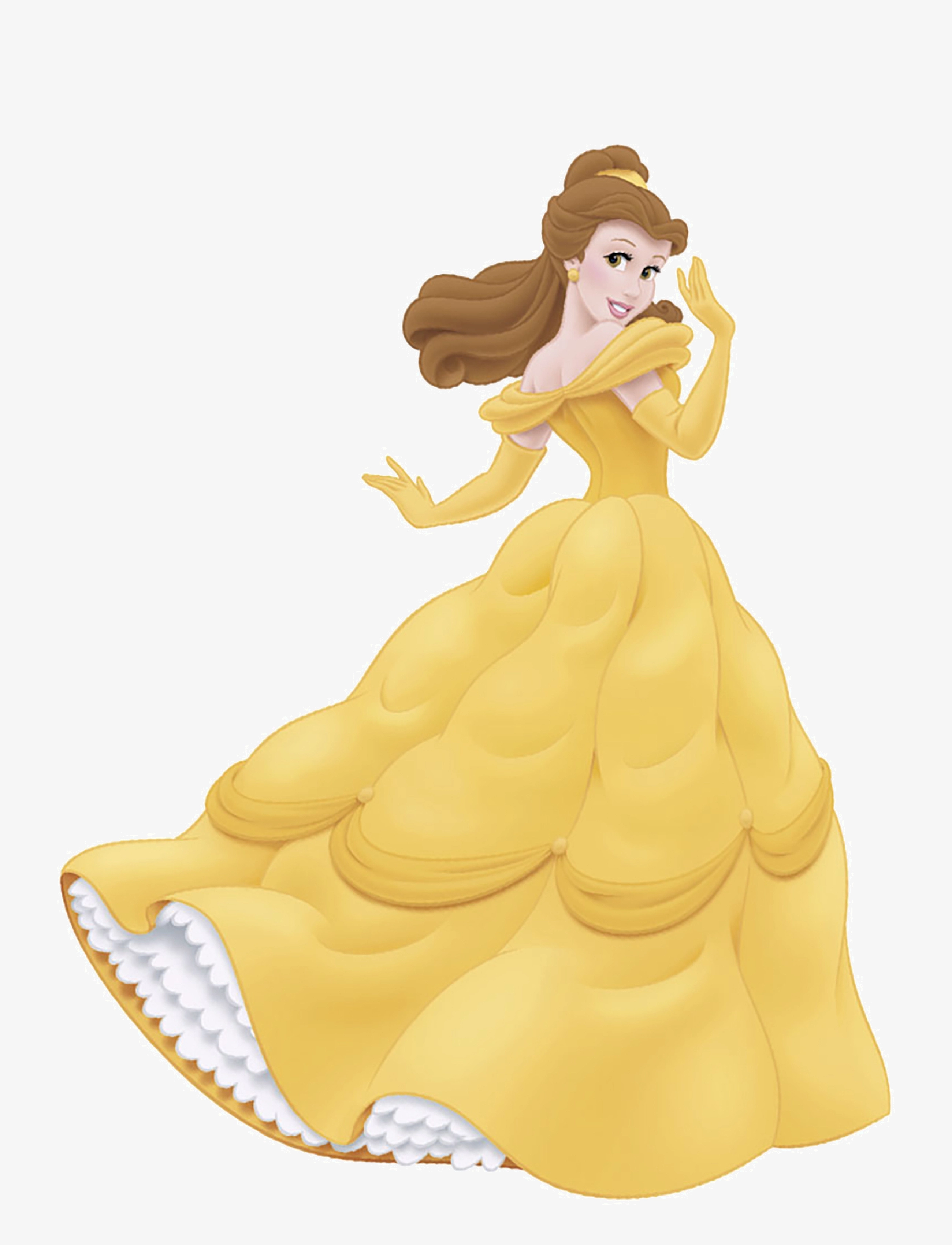 RoomMates Wallstickers Princess Belle Gems Giant, One Size, Kids Decor, Gelb - Wall Stickers, Kinder