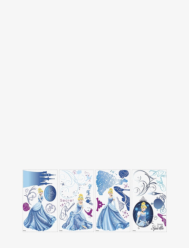 RoomMates - Wallstickers - Princess Cinderella Glamour - wandtatoos - blue - 1