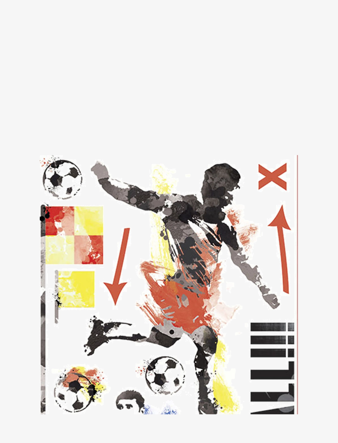 RoomMates Wallstickers - Soccer Champion, One Size, Multi/patterned, Indretning Til Børn > Wallstickers, Børn