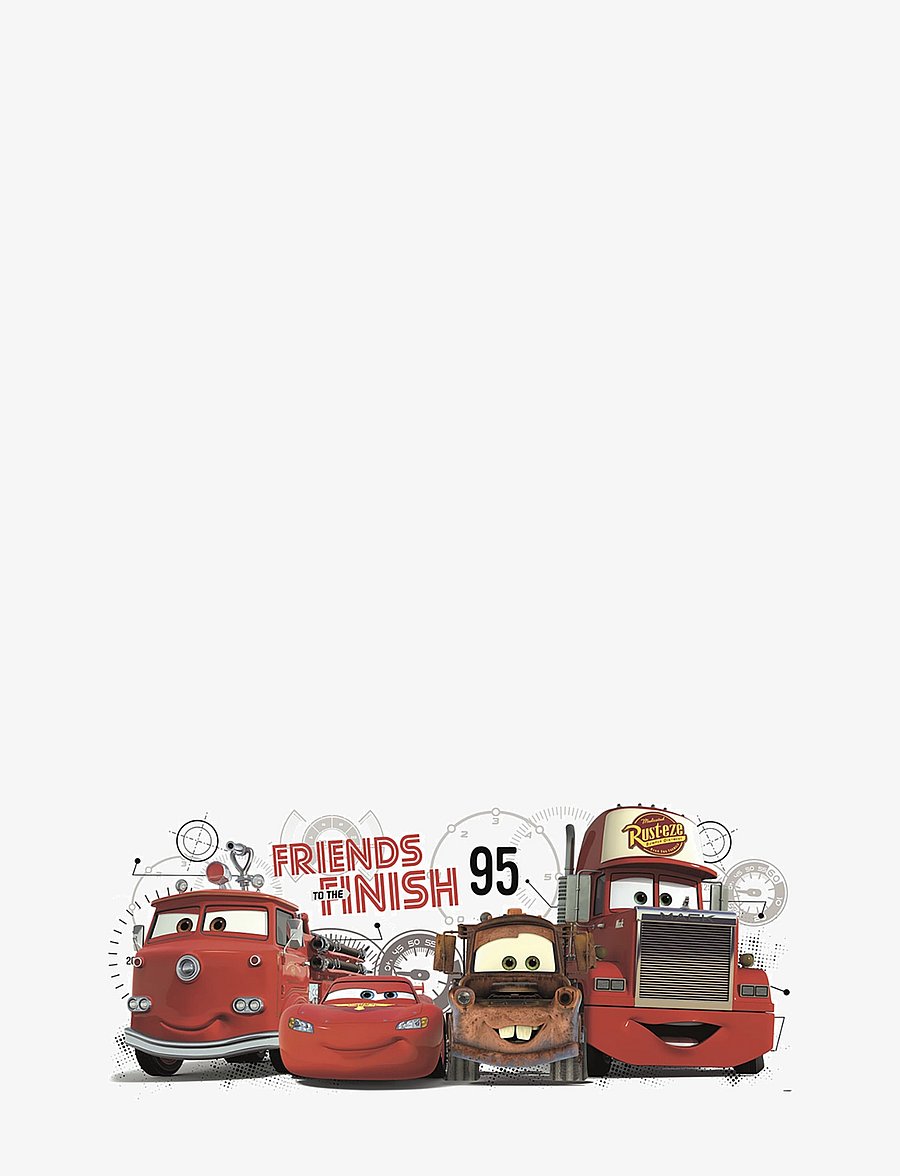 RoomMates - Wallstickers - Cars 2 Friends to Finish Giant - red - 0