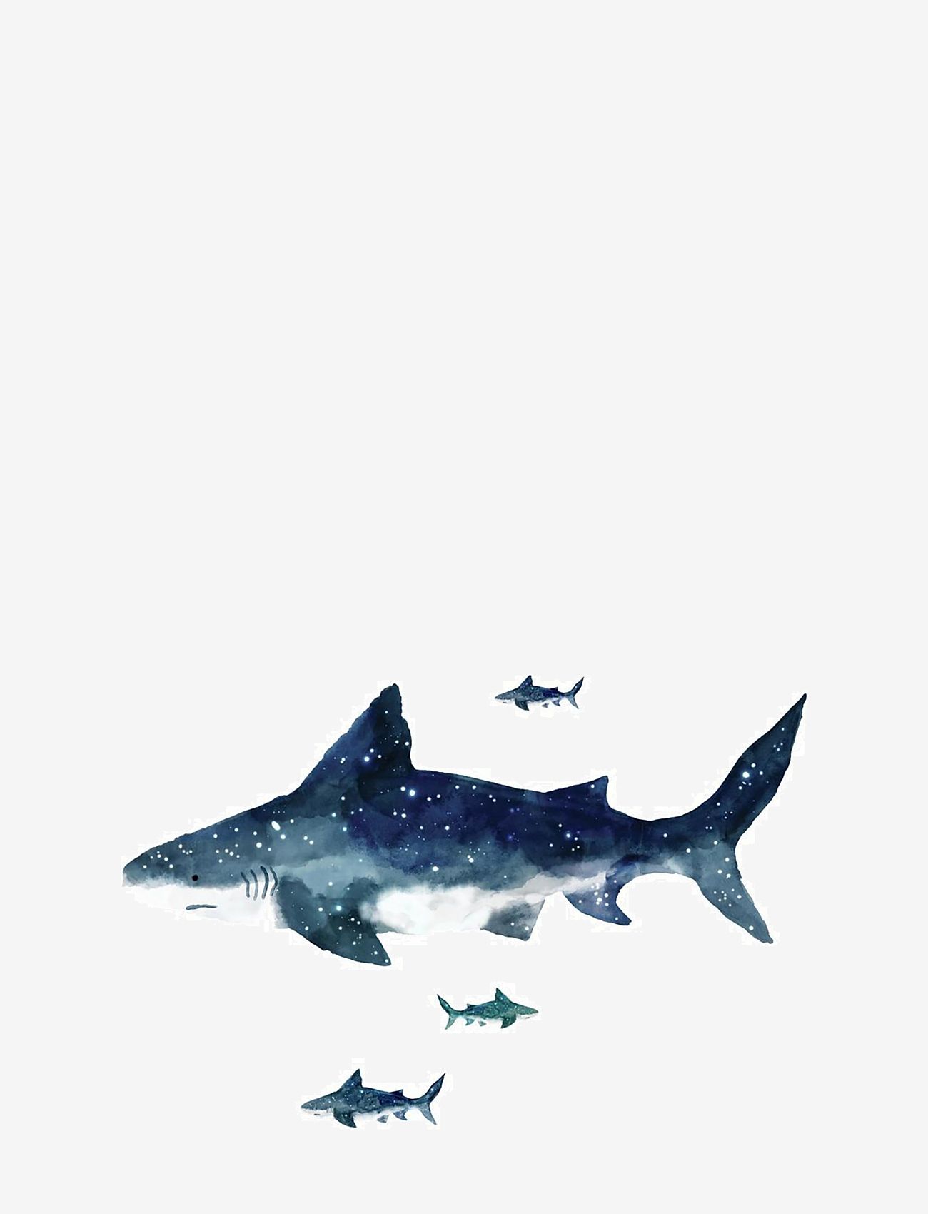 RoomMates - Wallstickers - Giant Shark - seinakleebised - blue - 1