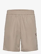 Relaxed Track Shorts - SAND