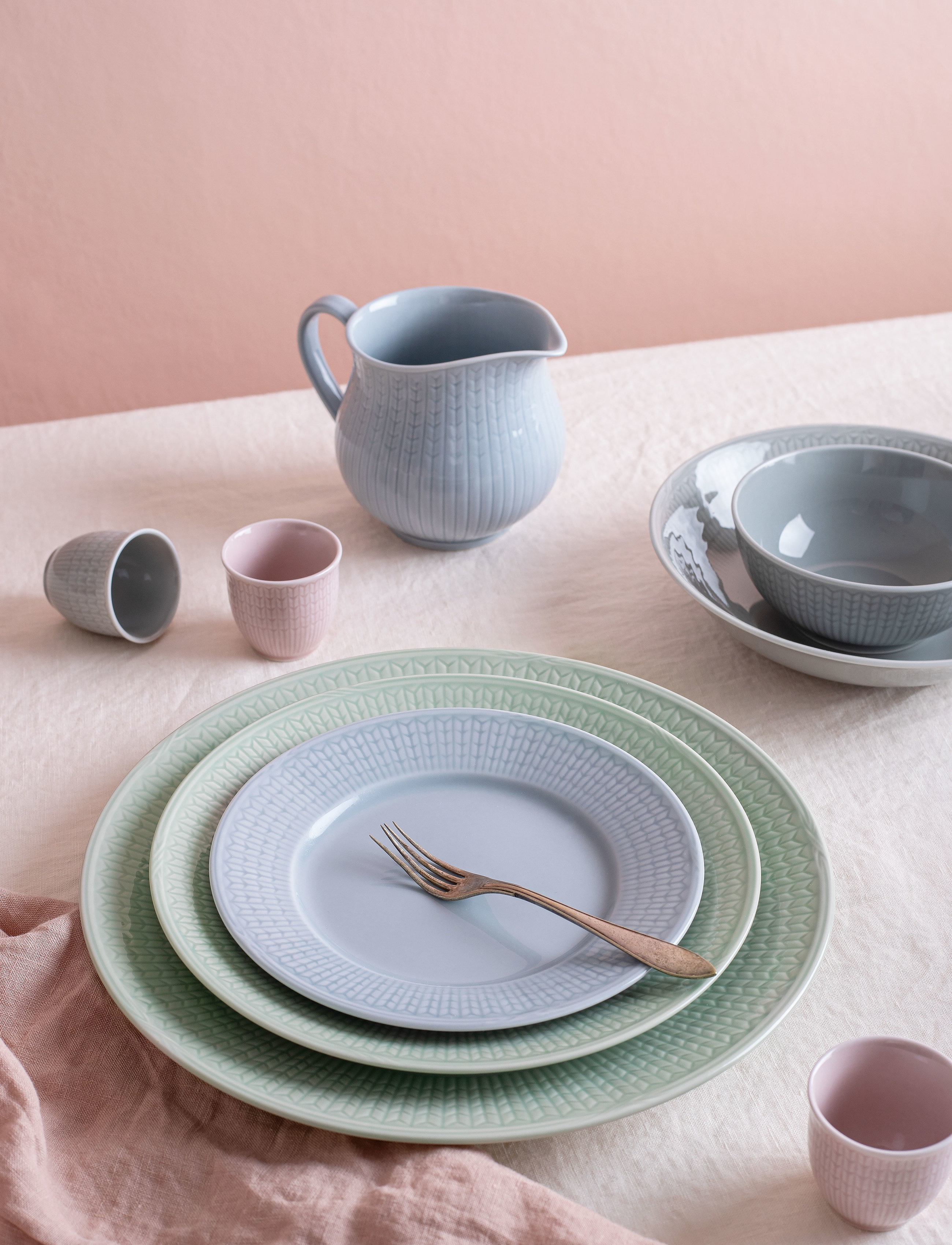 Rörstrand Swedish Grace-Tallerken 27 Cm, Ø cm, Tableware, Grün - Plates, Homeware
