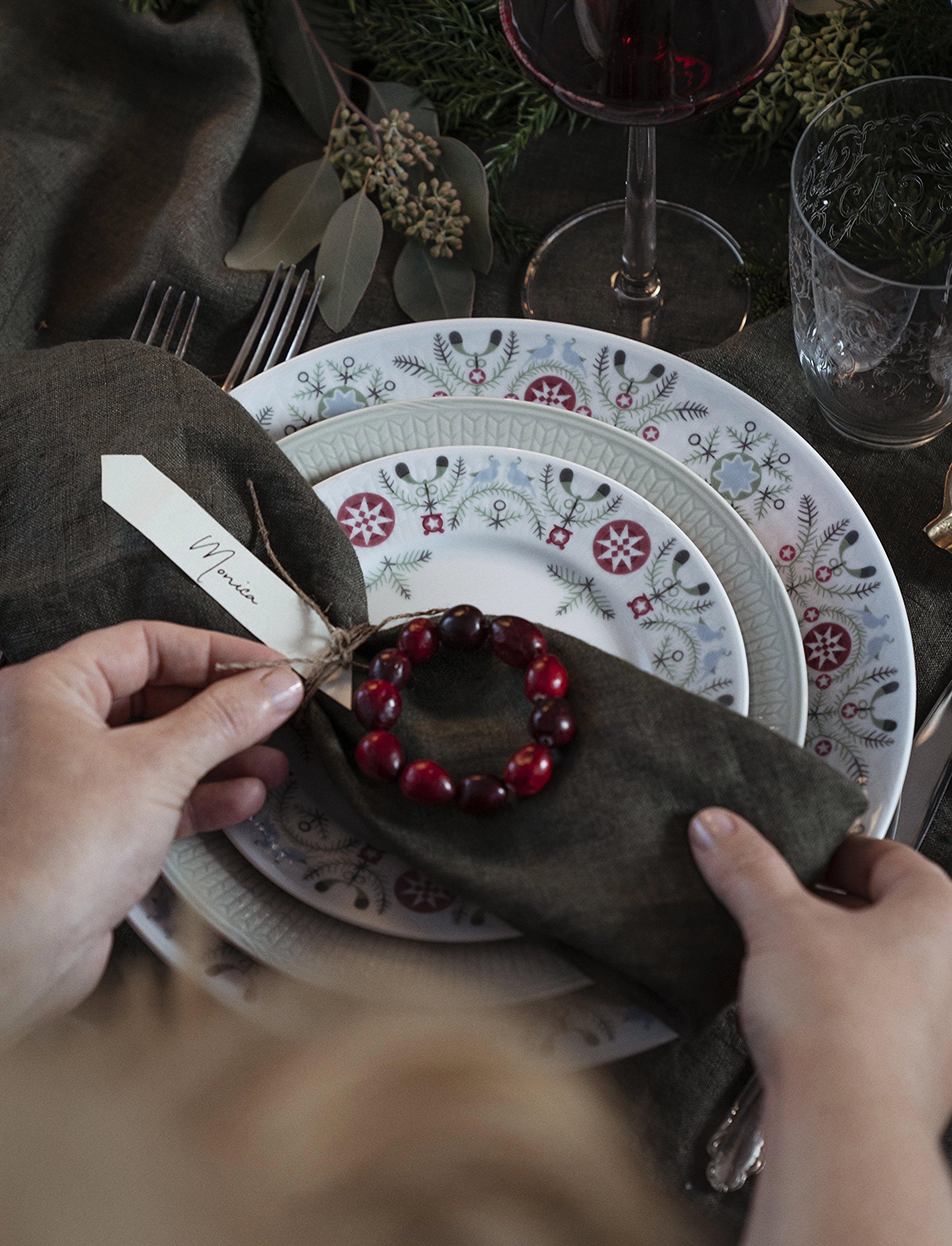 Rörstrand Swedish Grace Winter-Tallerken 21 Cm, ø21 cm, Plates, Mehrfarbig/gemustert - Dinner Homeware
