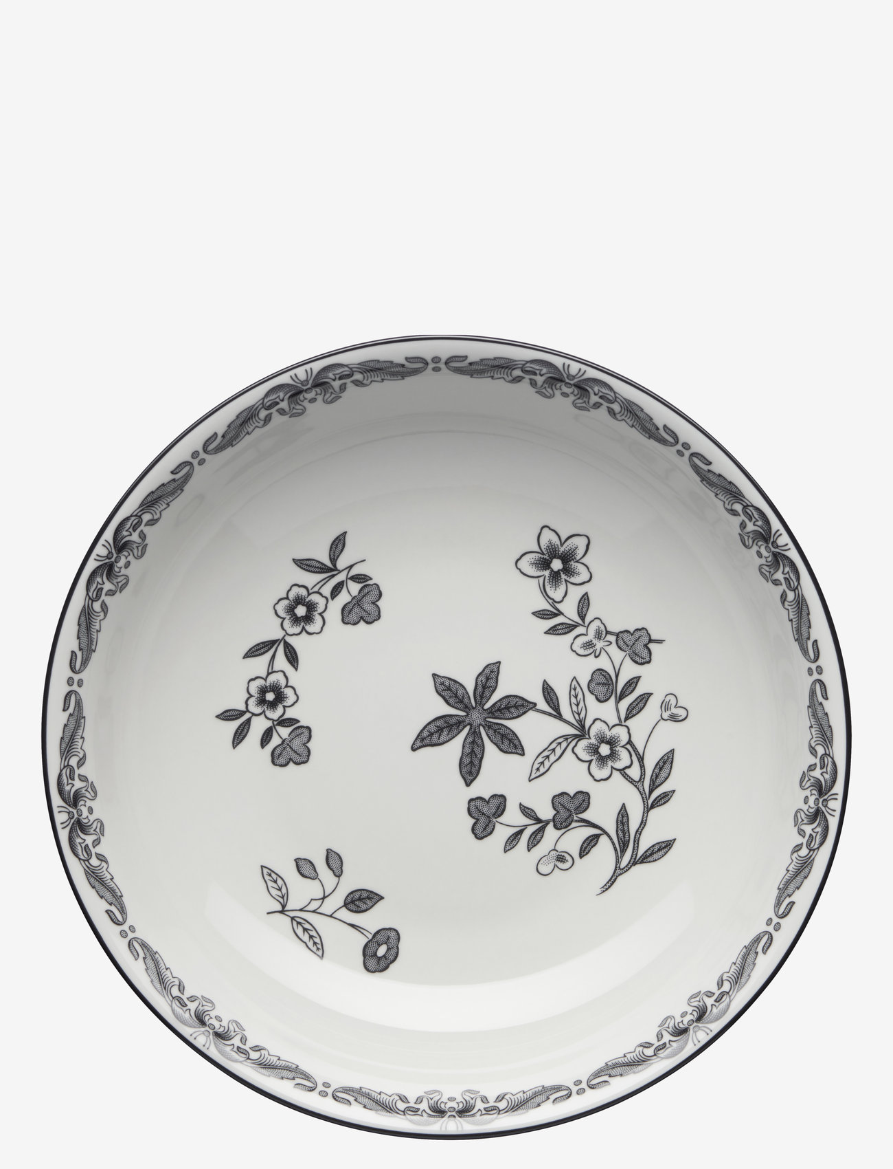 Rörstrand - Ostindia Svart tallrik djup 22 cm - köp efter pris - grey - 0