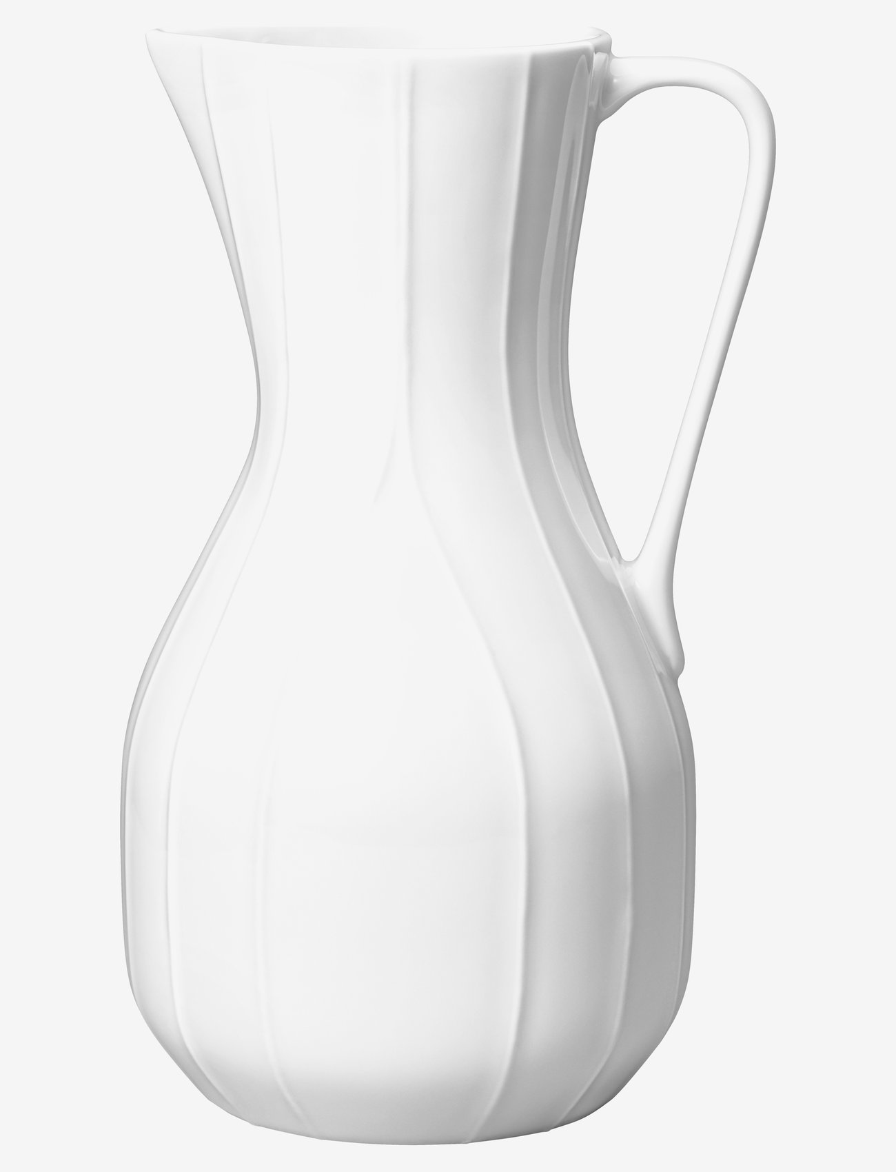 Rörstrand - Pli Blanc pitcher 1L - vandkarafler & vandkander - white - 0