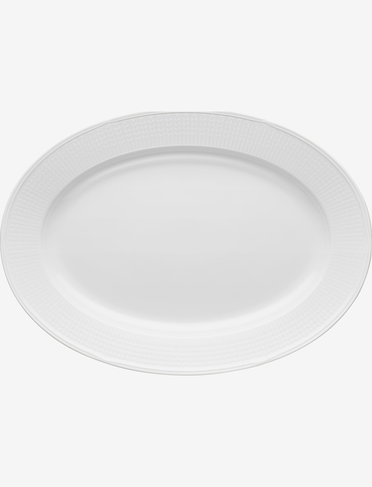 Rörstrand - Swedish Grace fat oval 40x29 cm - serveringsfat & uppläggningsfat - white - 0