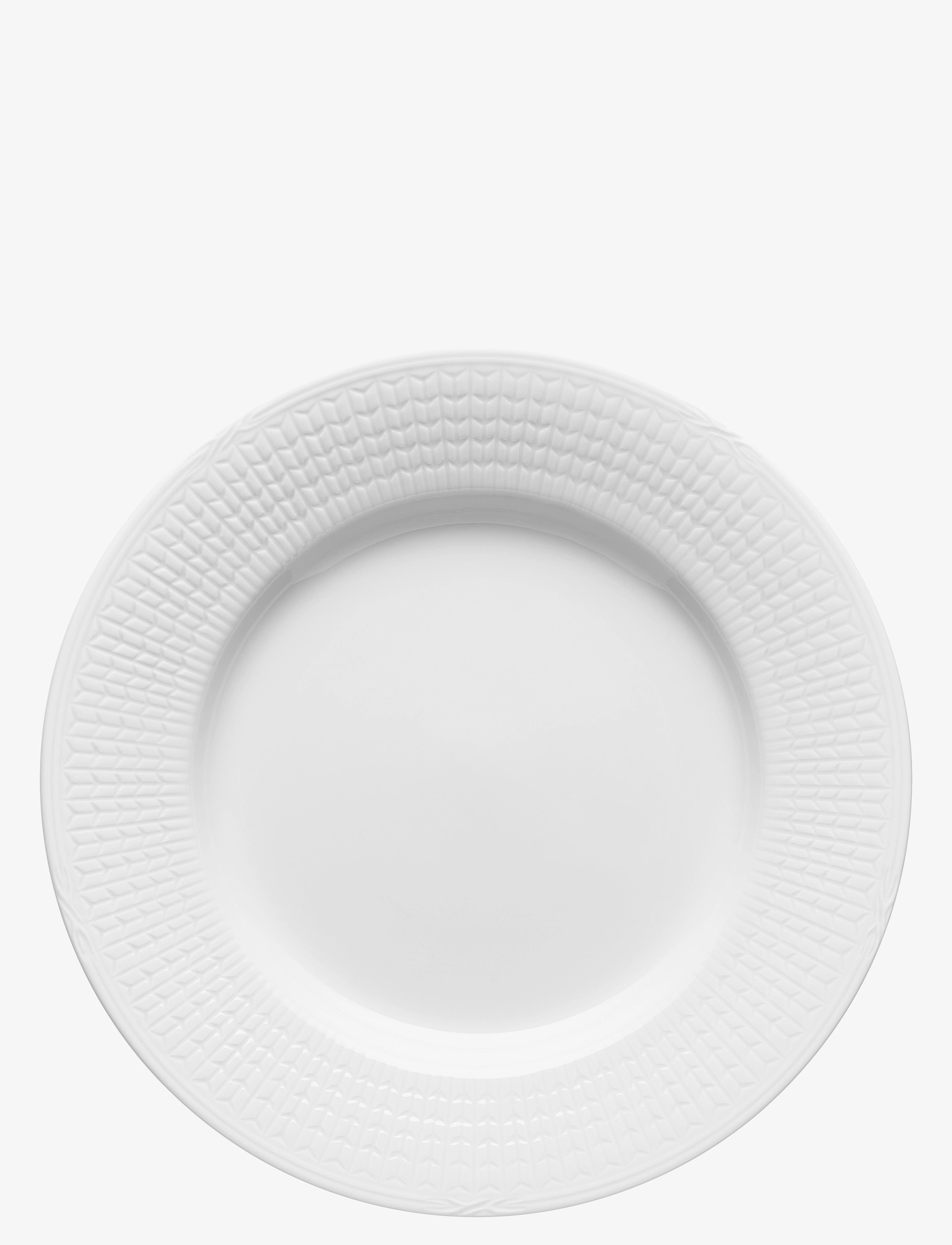 Rörstrand Swedish Grace Tallerken 24 Cm, Sne, Plade, Hvid, Str: ONE SIZE