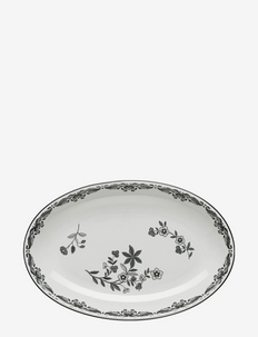 East India Black Oval serving dish 33x22 cm, Rörstrand
