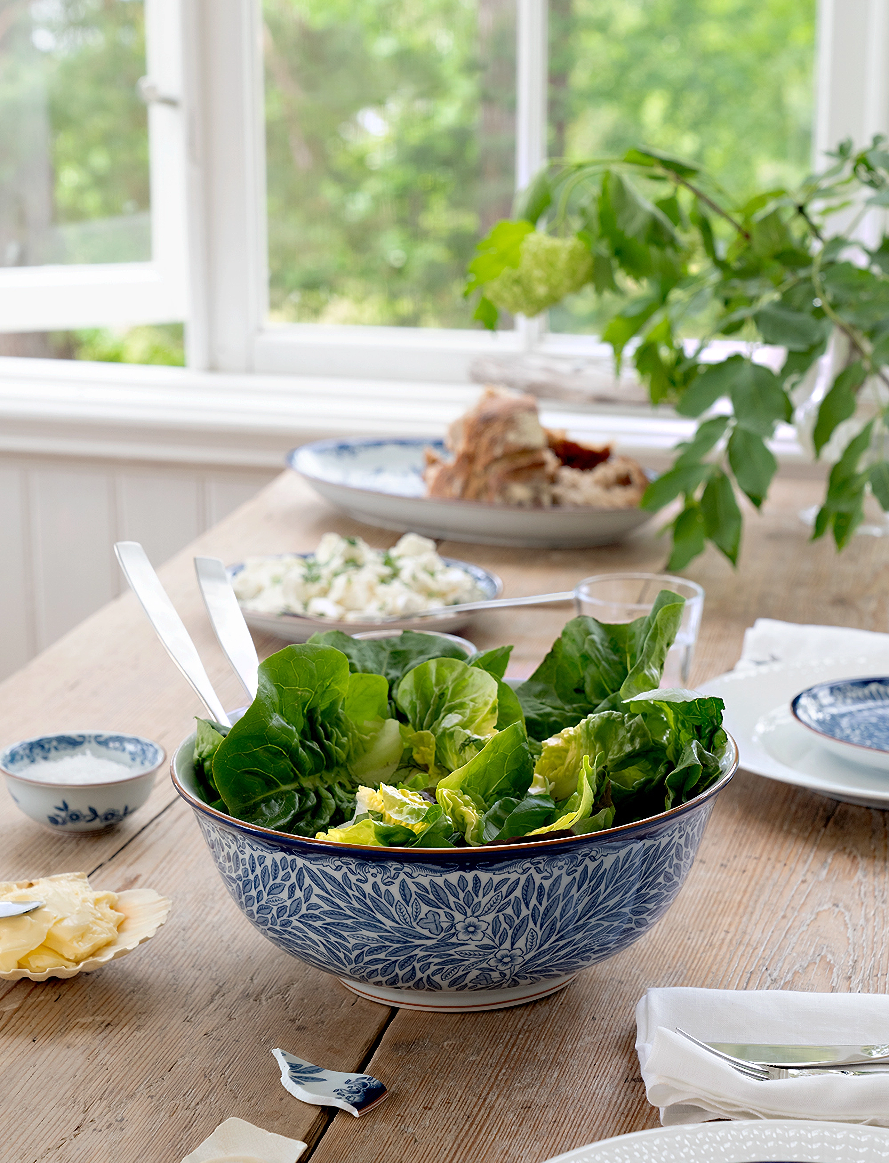 Rörstrand - Ostindia Floris salad bowl 24L - blue - 1