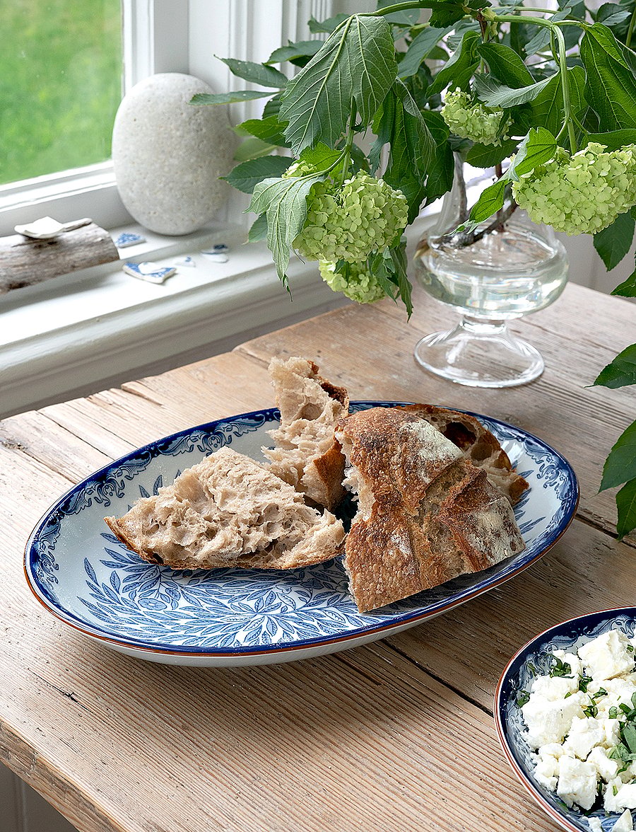 Rörstrand - Ostindia Floris oval platter 33x22cm - blue - 1
