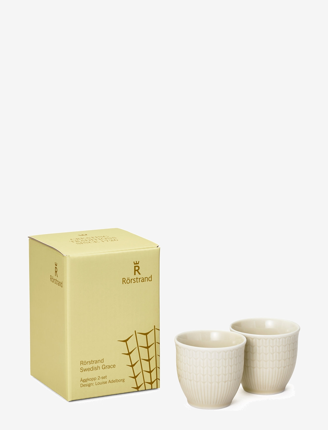 Rörstrand - SWGR egg cup 4cl oat 2pc - køb efter pris - beige - 1