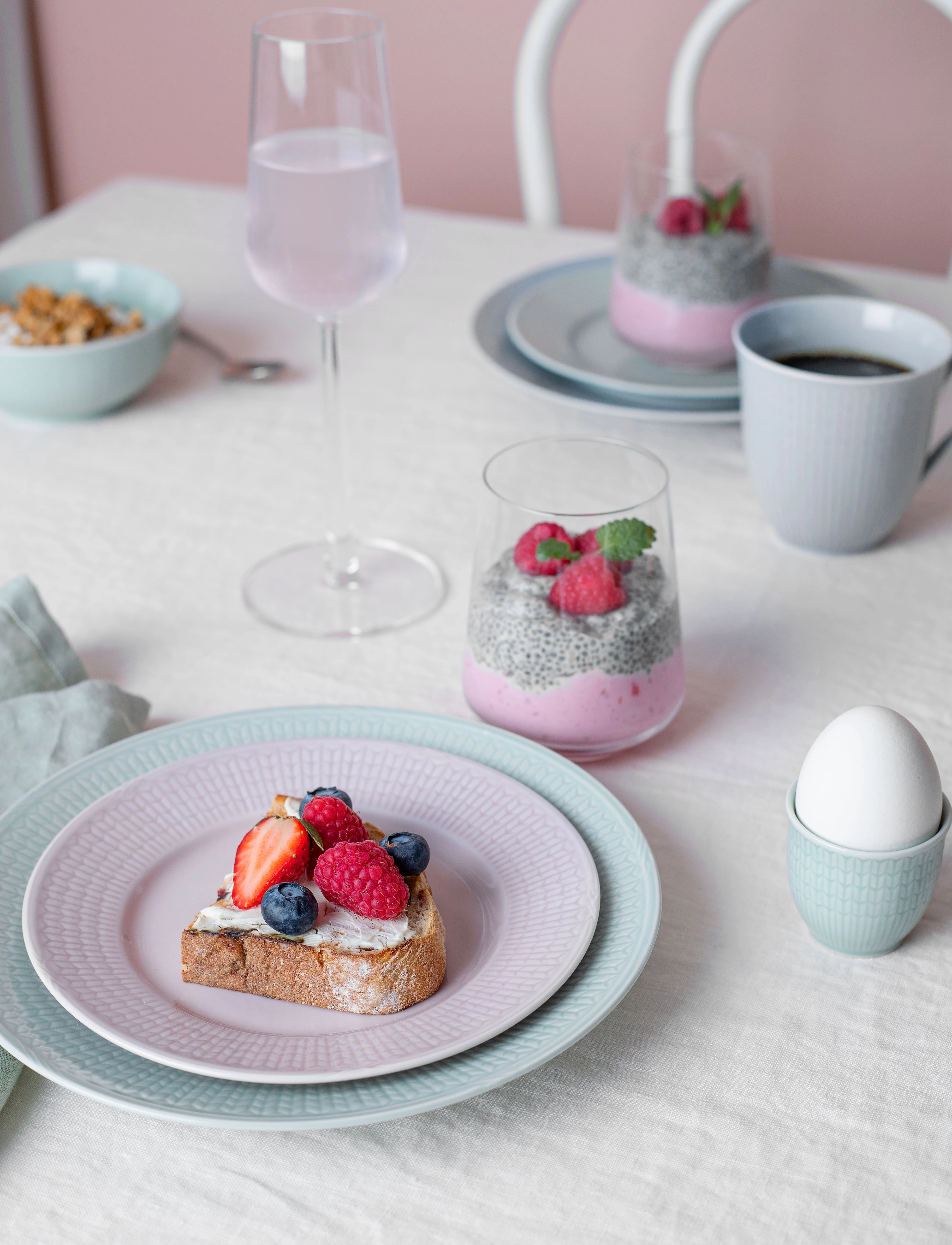 Rörstrand Swgr Egg Cup 4Cl Ice 2Pc, 4 CL, Blue, Skåle > Æggebægre, Unisex