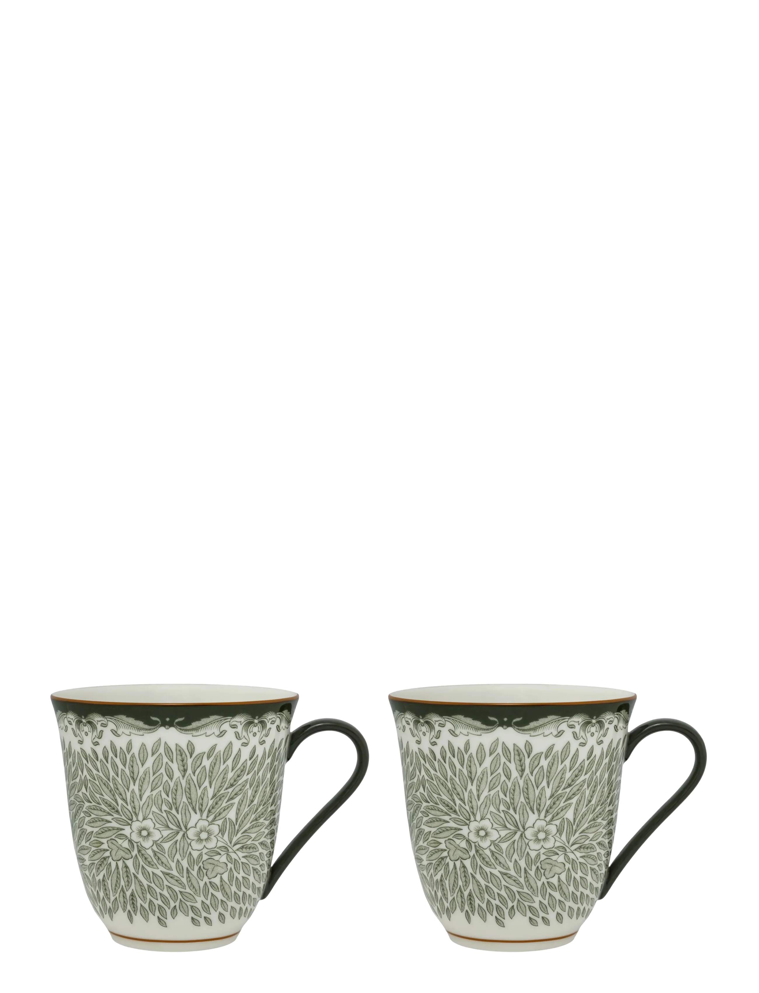 Rörstrand Ostindia Floris Mugg 30Cl Green 2Pc, 30 CL, Cups & Mugs, Grün - Coffee Cups, Homeware