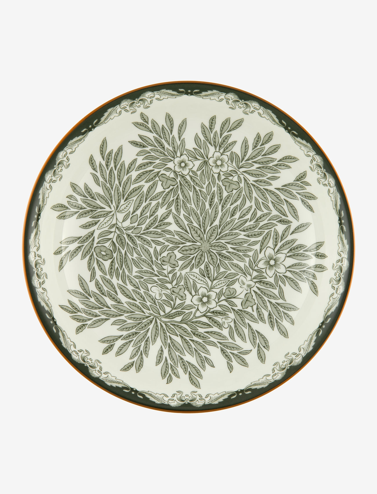 Rörstrand - Ostindia Floris plate deep 22cm green - deep plates - green - 1