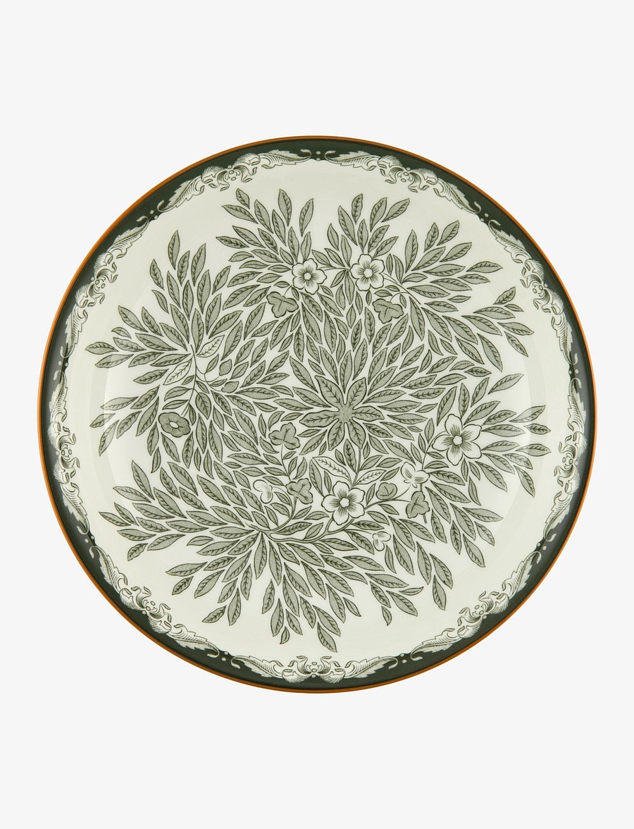 Rörstrand - Ostindia Floris plate deep 22cm green - supitaldrikud - green - 1