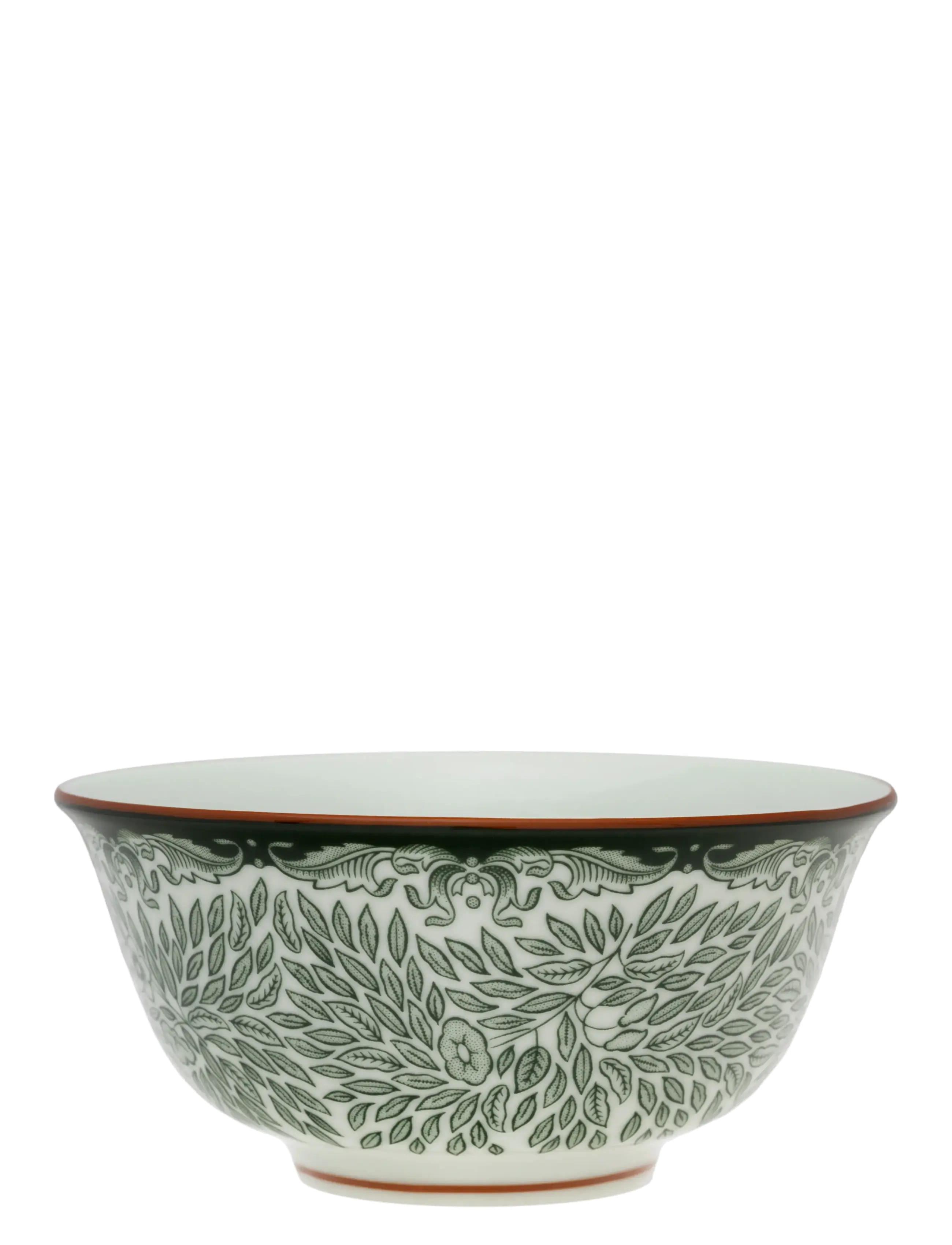 Rörstrand Ostindia Floris Bowl 30Cl Green, Breakfast Skål, Hvid, Str: 30 CL