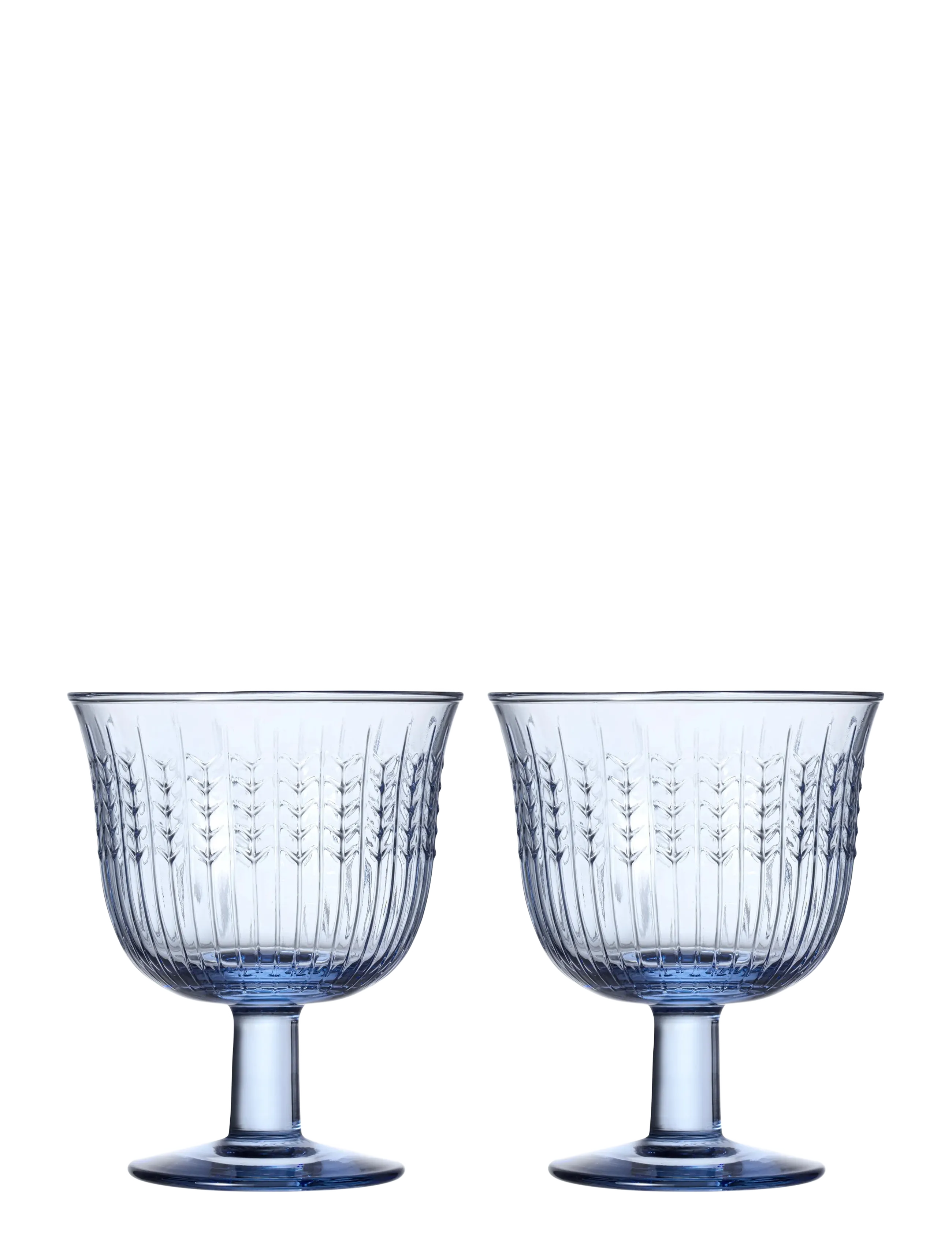 Rörstrand Swgr Goblet 28Cl Blue 2Pc, 28 CL, Glass, Blau - Drinking Homeware