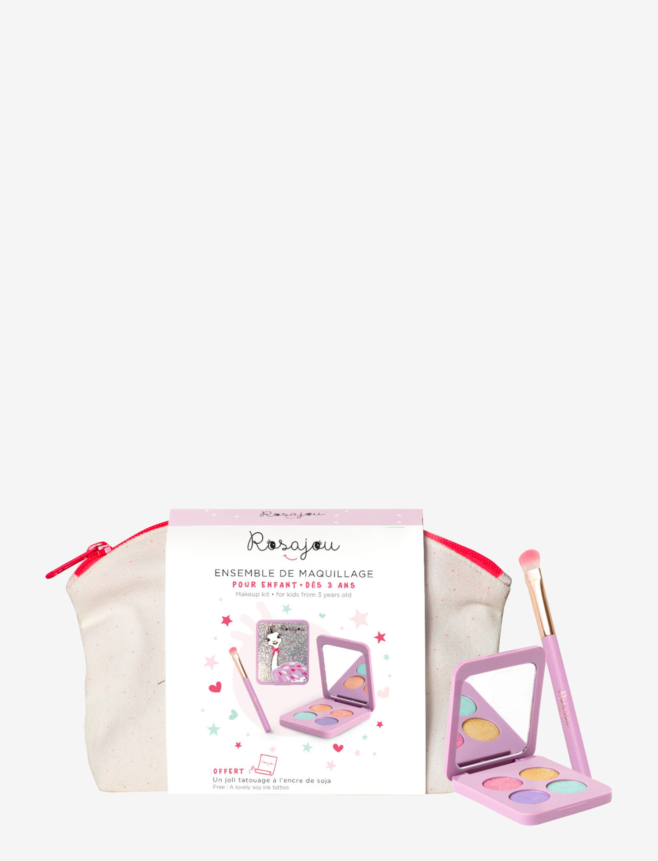 ROSAJOU - Vegan Glitter shadow set with cotton case - gervi förðunarvörur & fylgihlutir - multicolor - 1