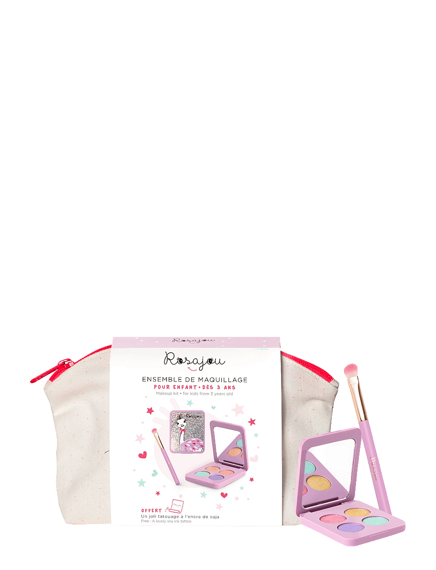 ROSAJOU - Vegan Glitter shadow set with cotton case - foregive makeup & tilbehør - multicolor - 1
