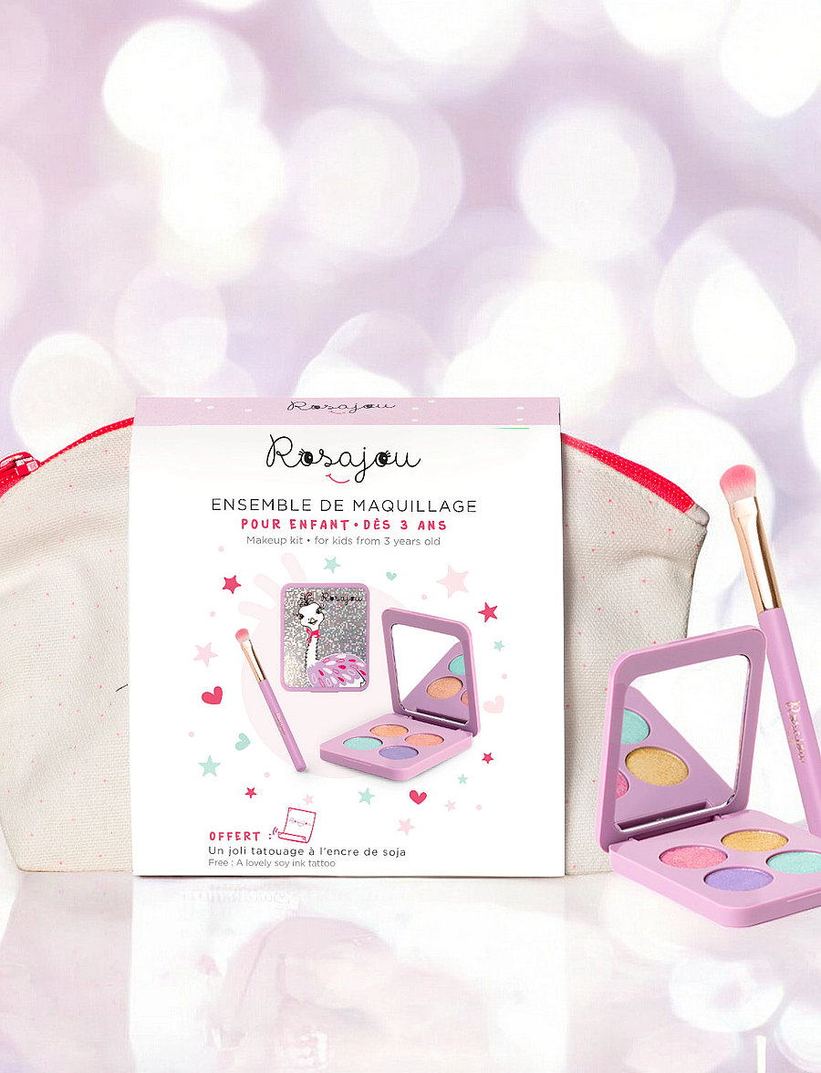 ROSAJOU - Vegan Glitter shadow set with cotton case - foregive makeup & tilbehør - multicolor - 0