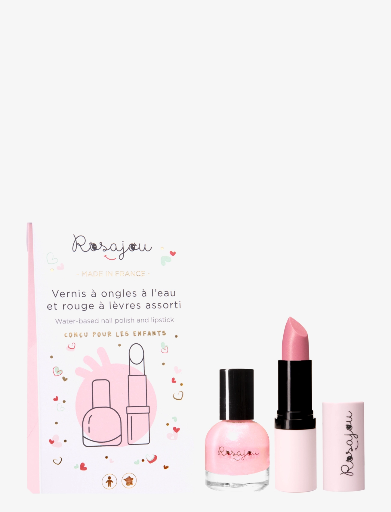 ROSAJOU Vegan Duo Set, Makeup, Pink, Str: ONE SIZE