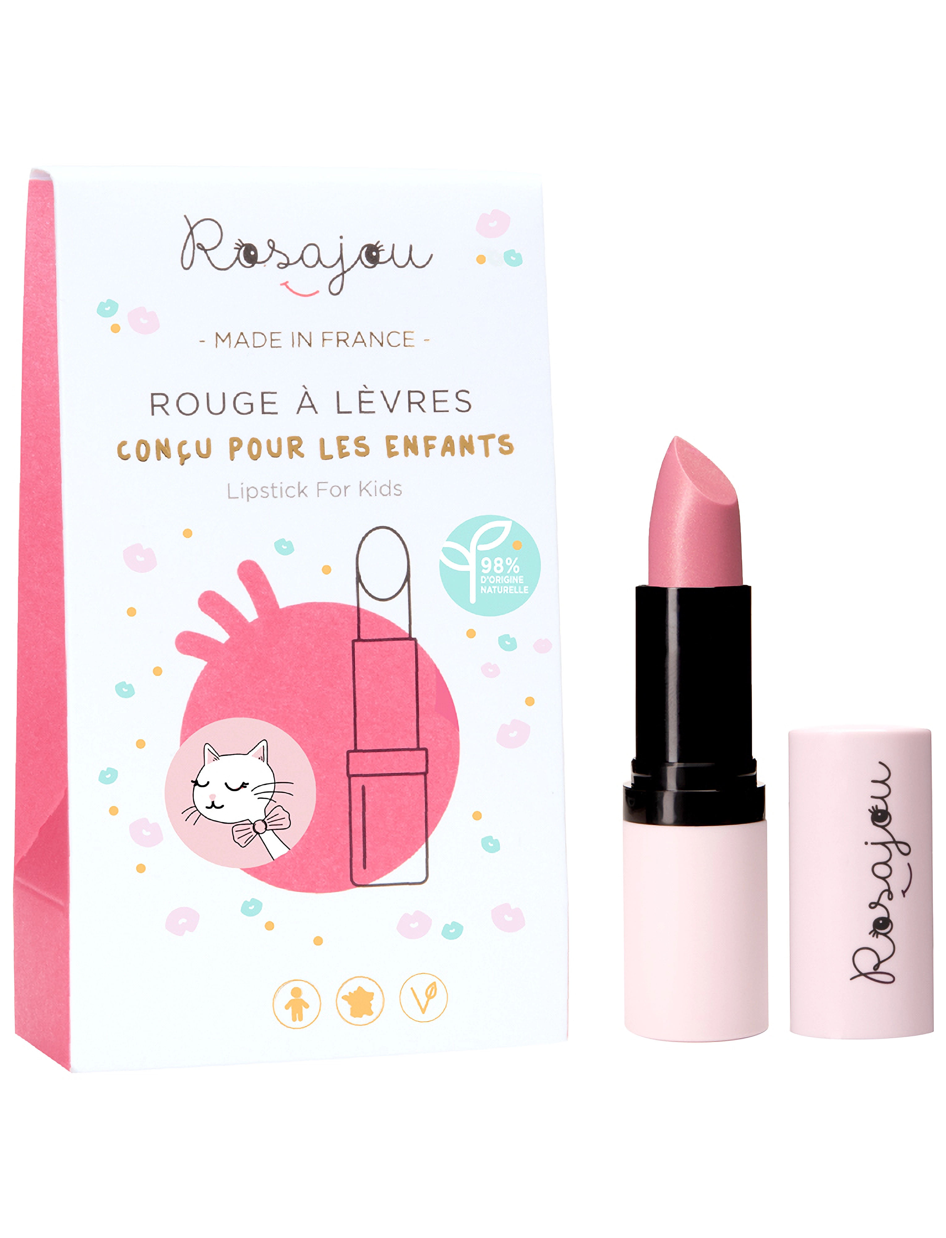 ROSAJOU Vegan Lipstick, Børn, Makeup, Multi/mønstret, Str: ONE SIZE