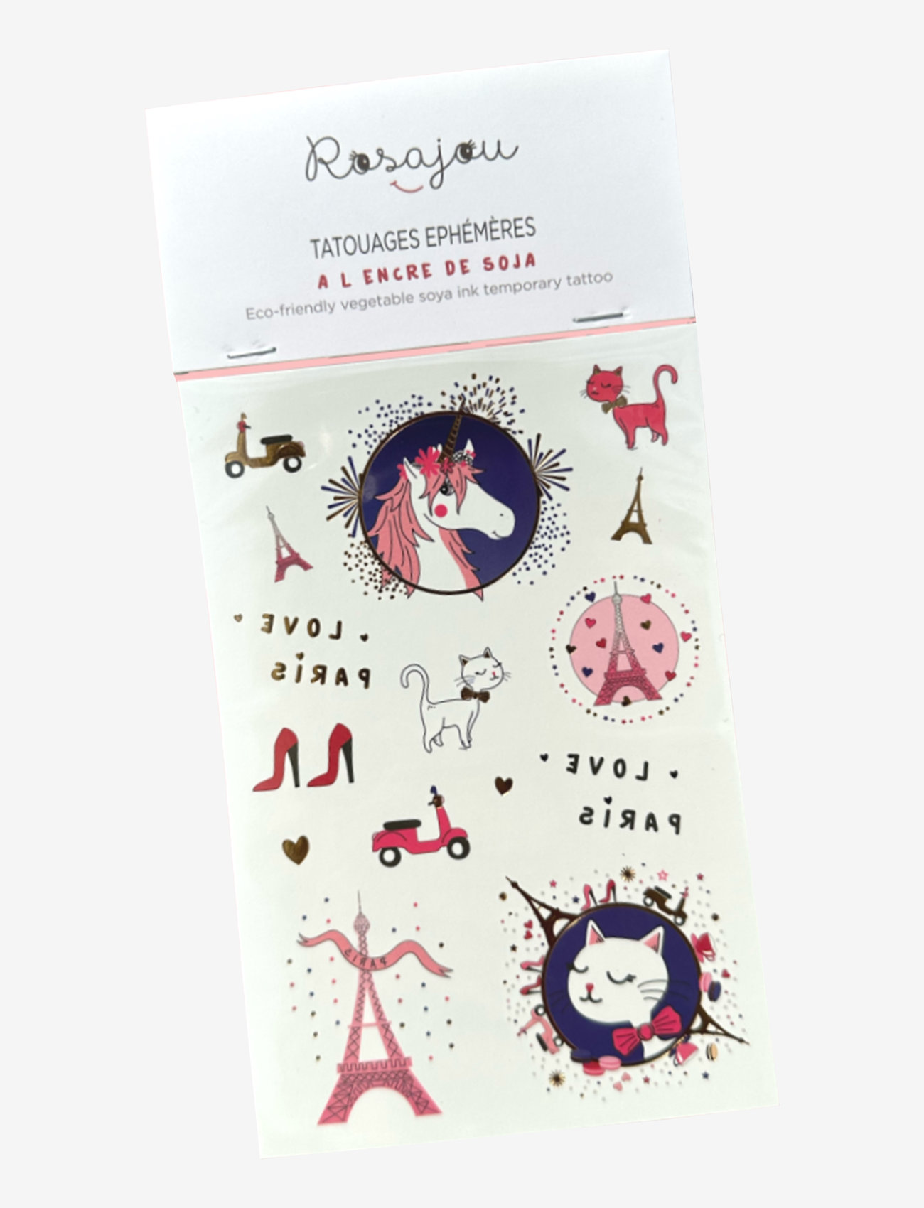 ROSAJOU - Temporary Tattoos (vegetable soya ink) - tatueringar - paris - 0