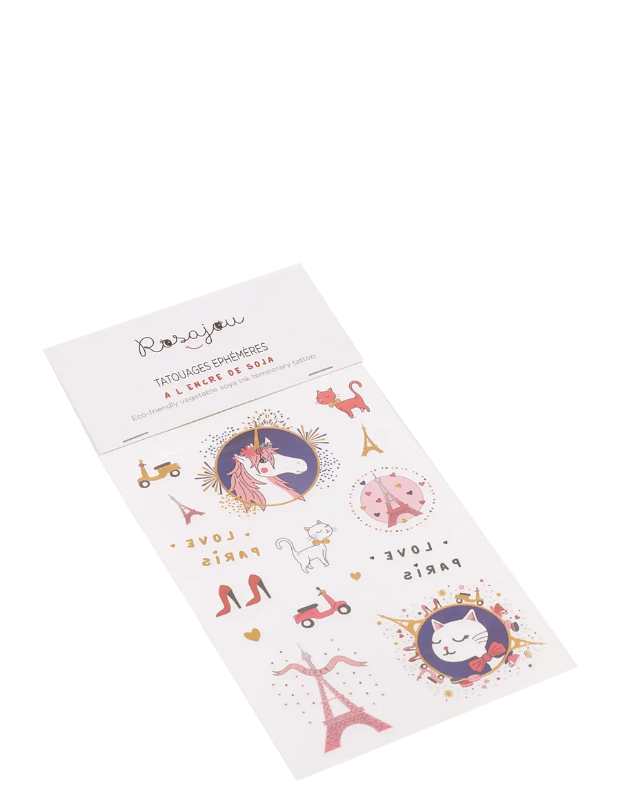ROSAJOU - Temporary Tattoos (vegetable soya ink) - paris - 1