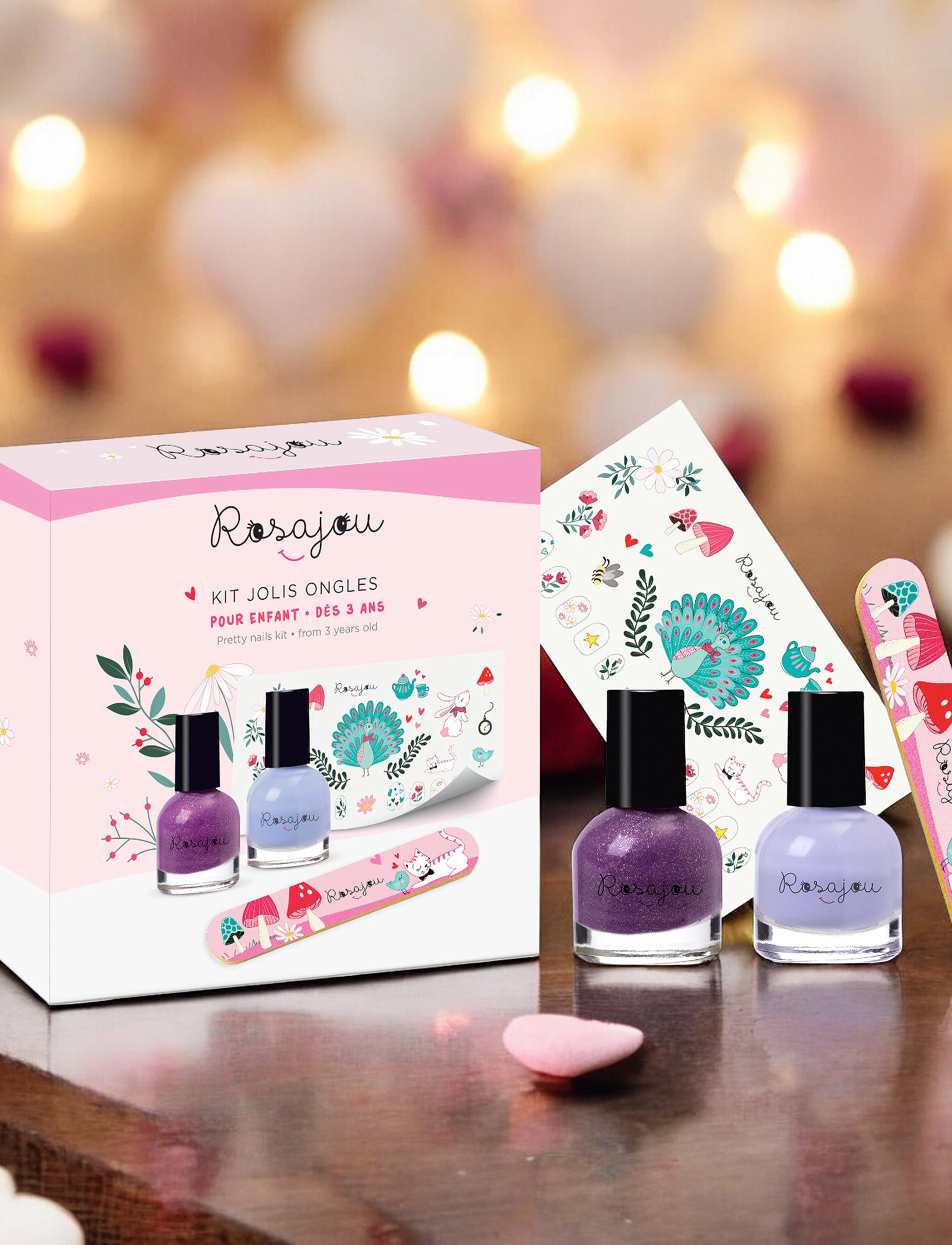 ROSAJOU Pretty Nails Kit Disco X Cool, Børn, Makeup, Multi/mønstret, Str: ONE SIZE