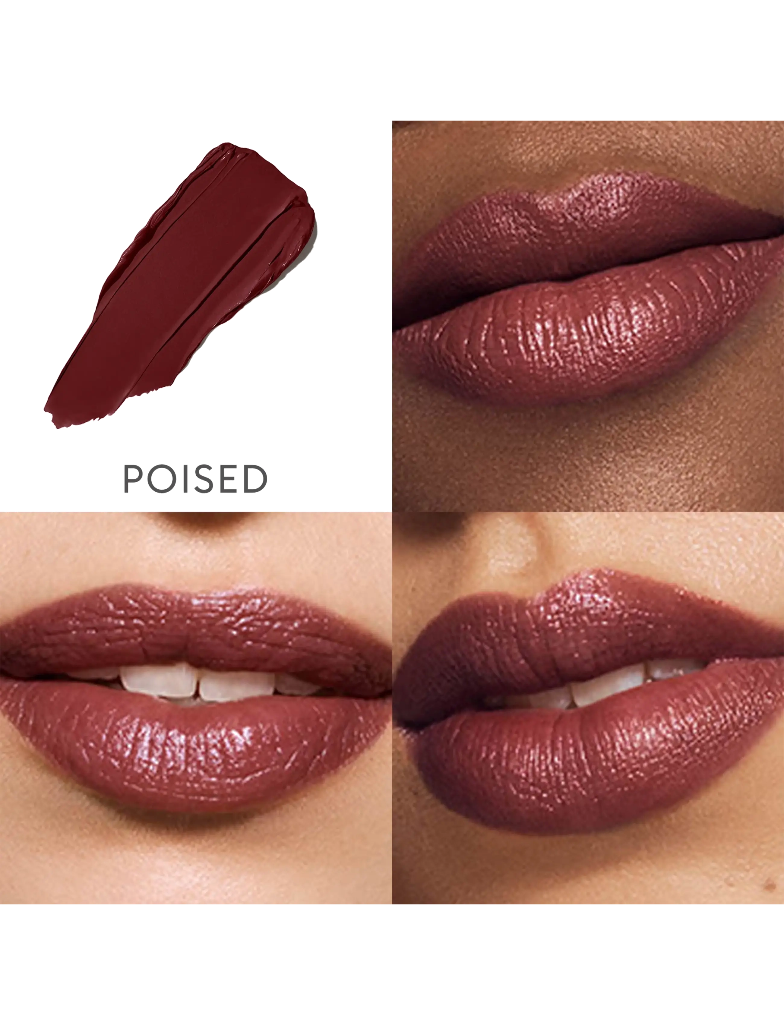 Rose Inc - Satin Lip Color Rich Refillable Lipstick - bliv klar til date night - poised - 2