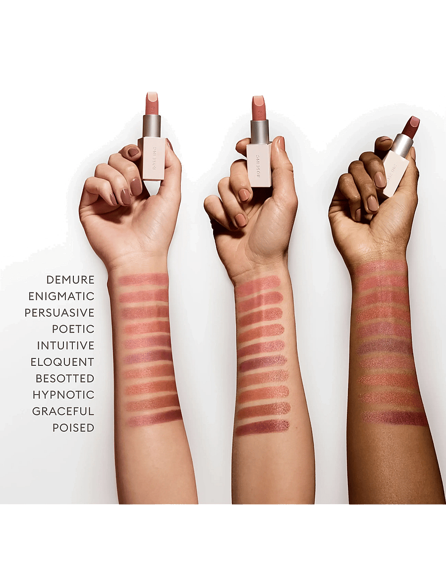 Rose Inc - Satin Lip Color Rich Refillable Lipstick - redo för date night - besotted - 5