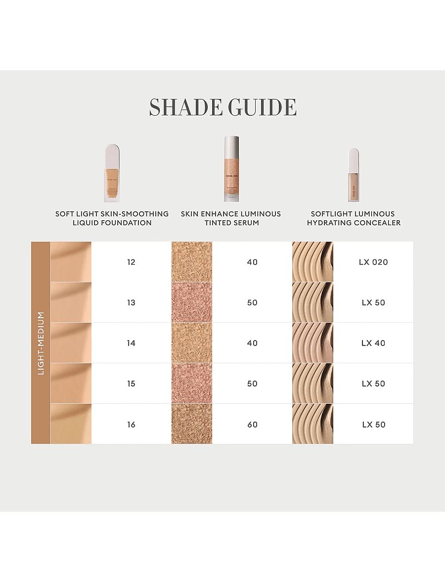 Rose Inc - Softlight Skin-Smoothing Liquid Foundation - smink - medium neutral - 5