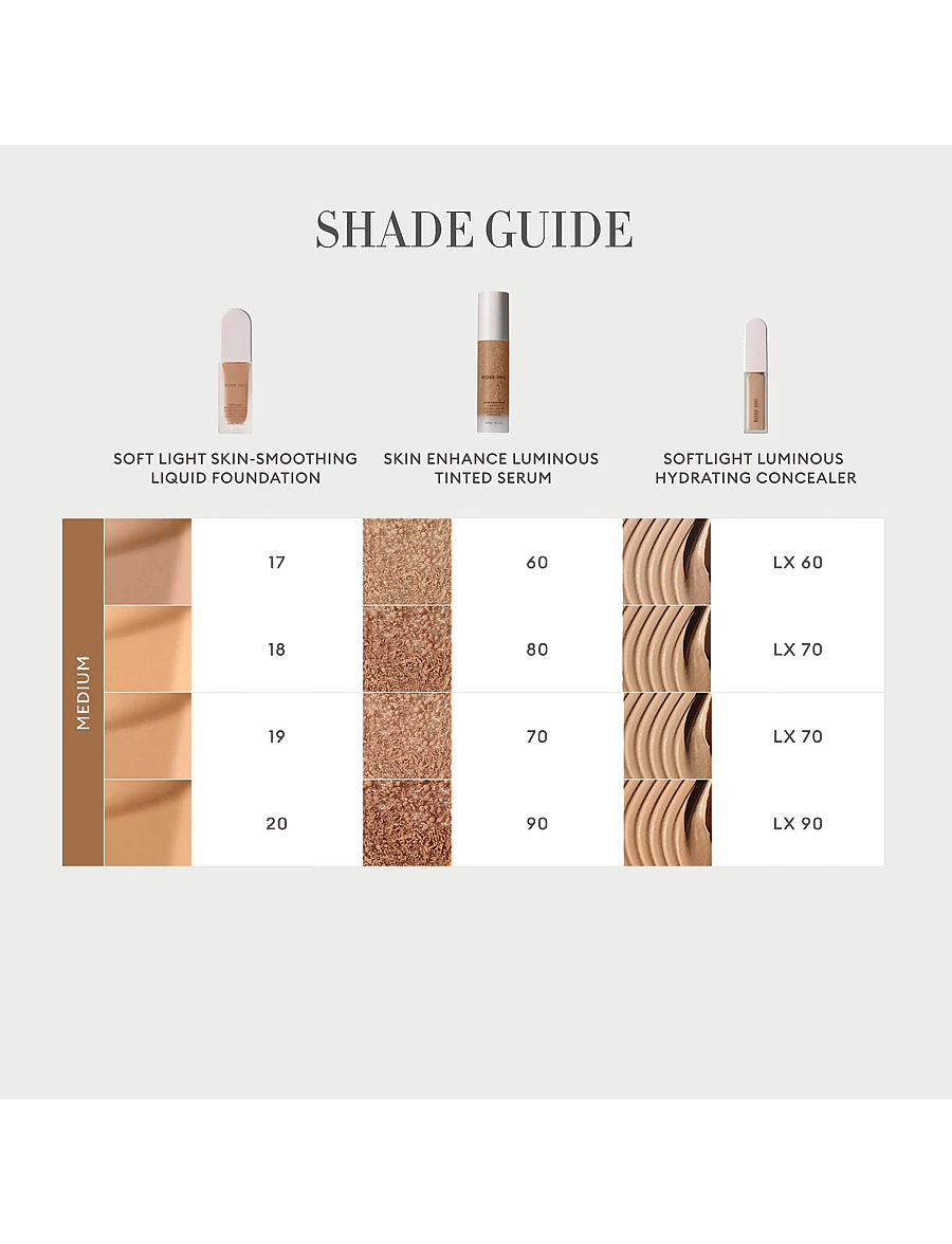 Rose Inc - Softlight Skin-Smoothing Liquid Foundation - smink - medium deep warm - 5
