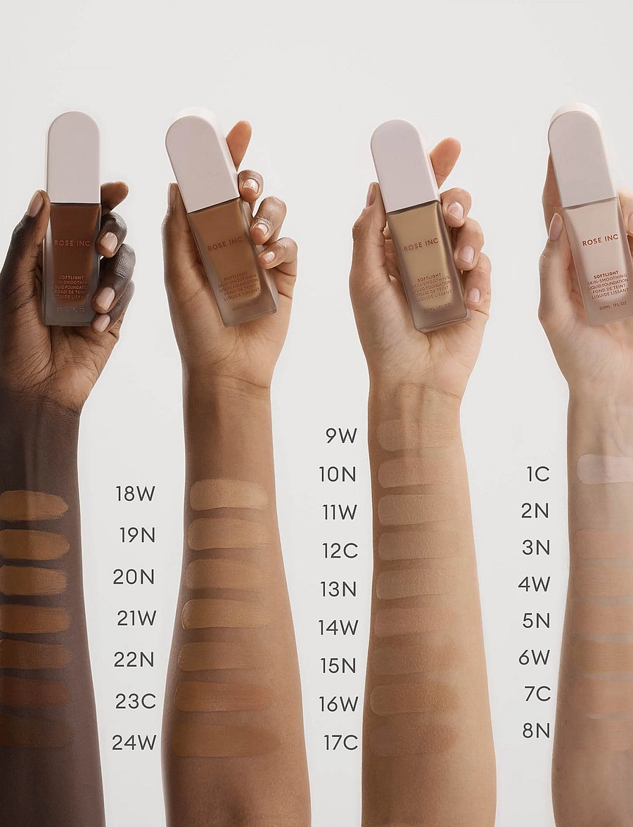 Rose Inc - Softlight Skin-Smoothing Liquid Foundation - smink - medium deep neutral - 0