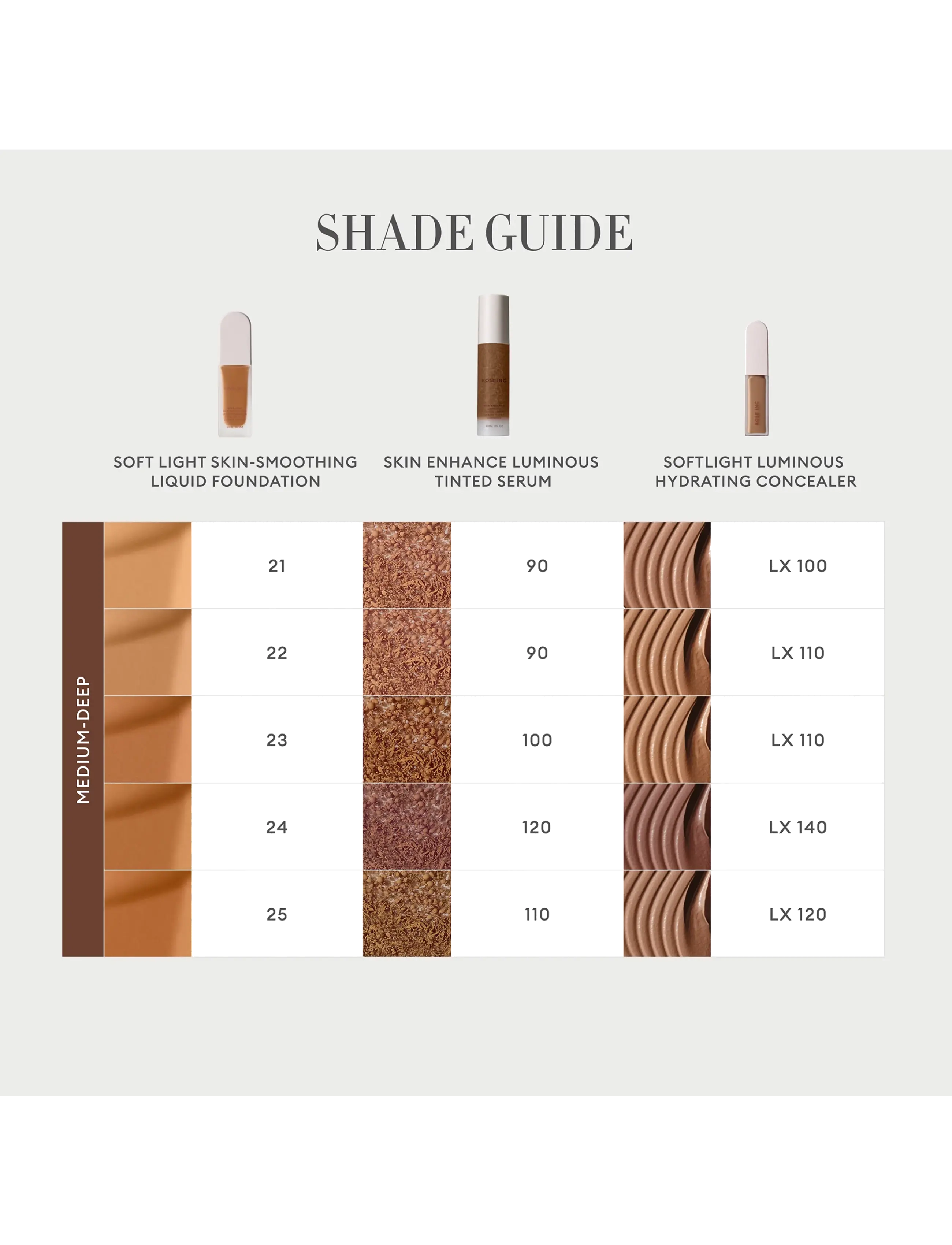 Rose Inc - Softlight Skin-Smoothing Liquid Foundation - smink - deep warm - 5