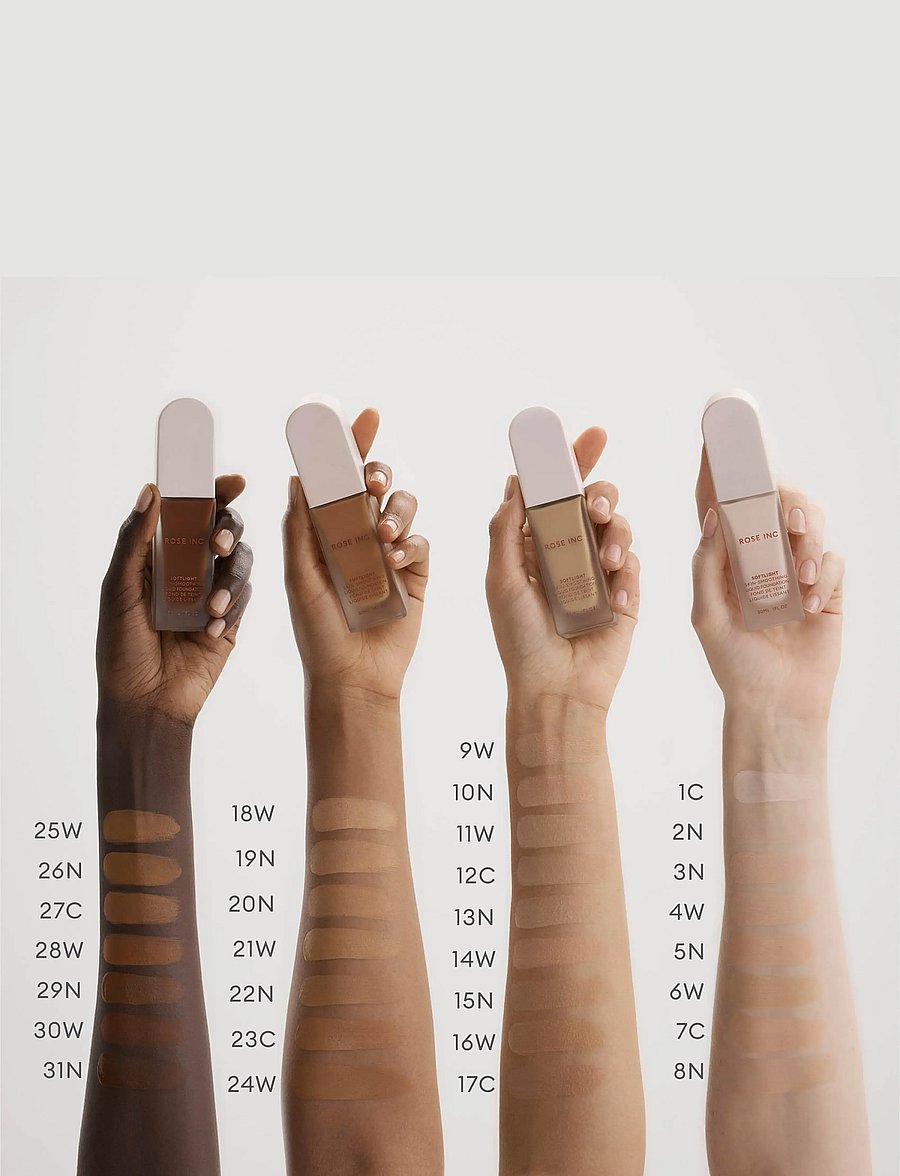 Rose Inc - Softlight Skin-Smoothing Liquid Foundation - smink - deep cool - 0