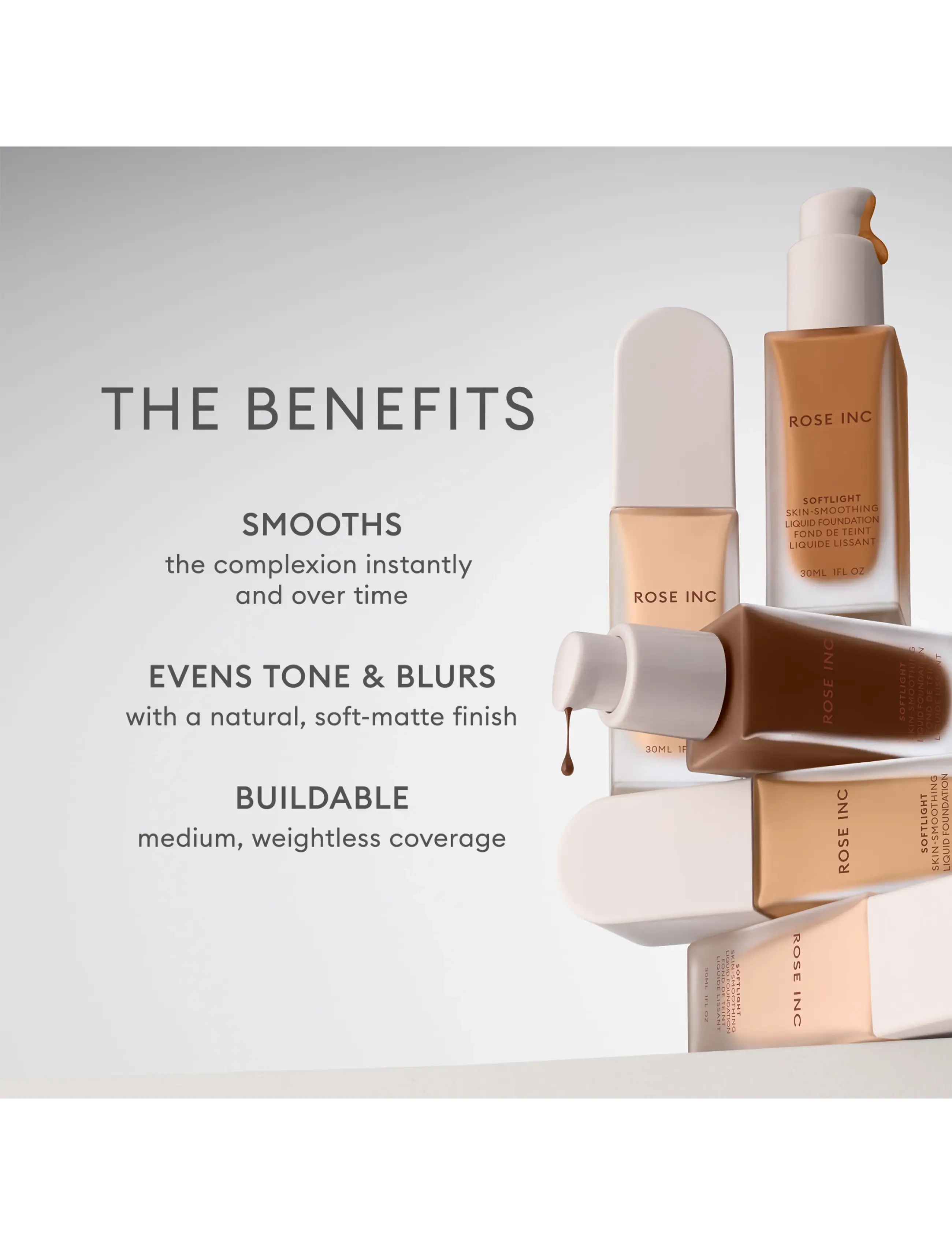 Rose Inc - Softlight Skin-Smoothing Liquid Foundation - deep warm - 5
