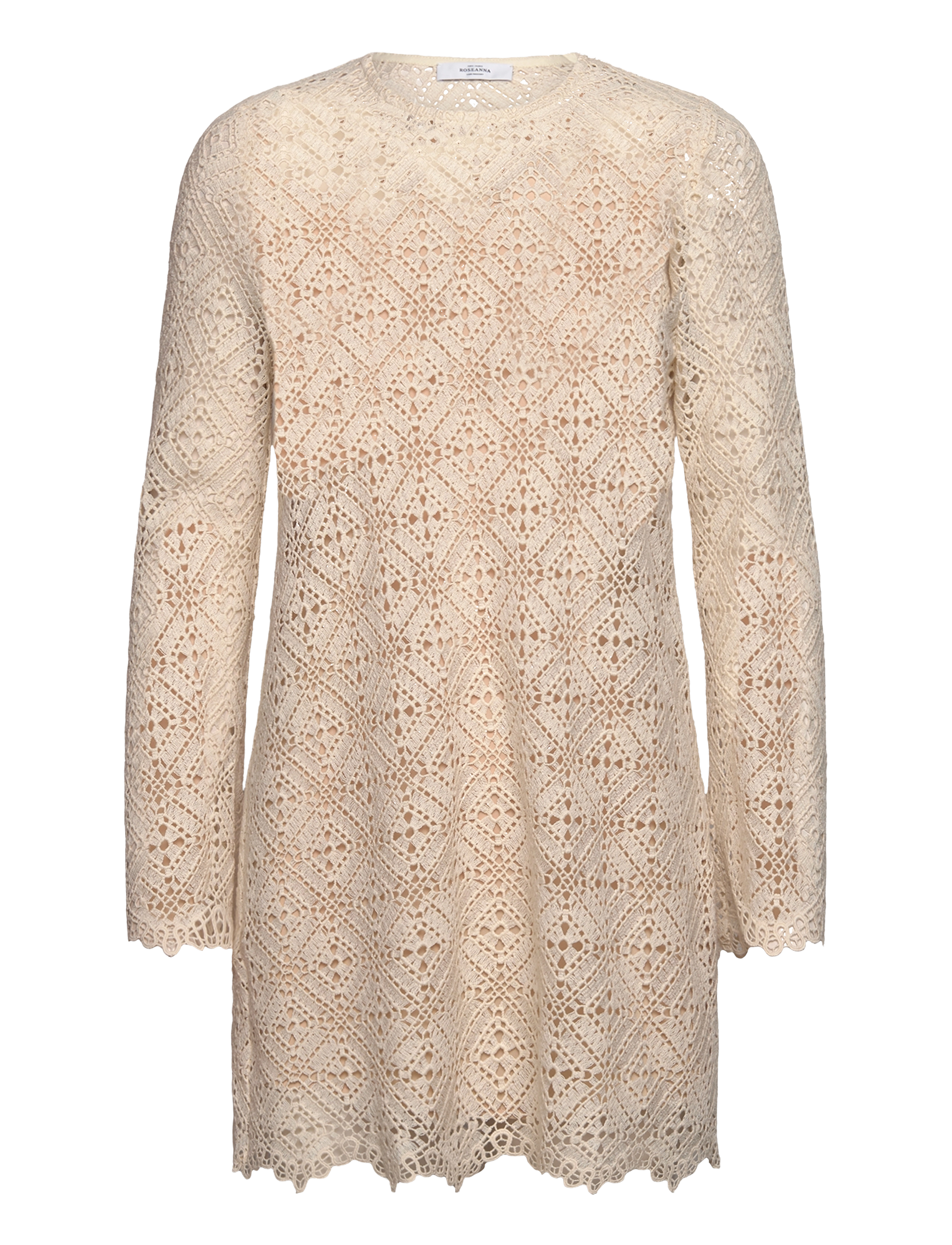 ROSEANNA DRESS CROCHET   SERGE - Tøj - LAIT / beige
