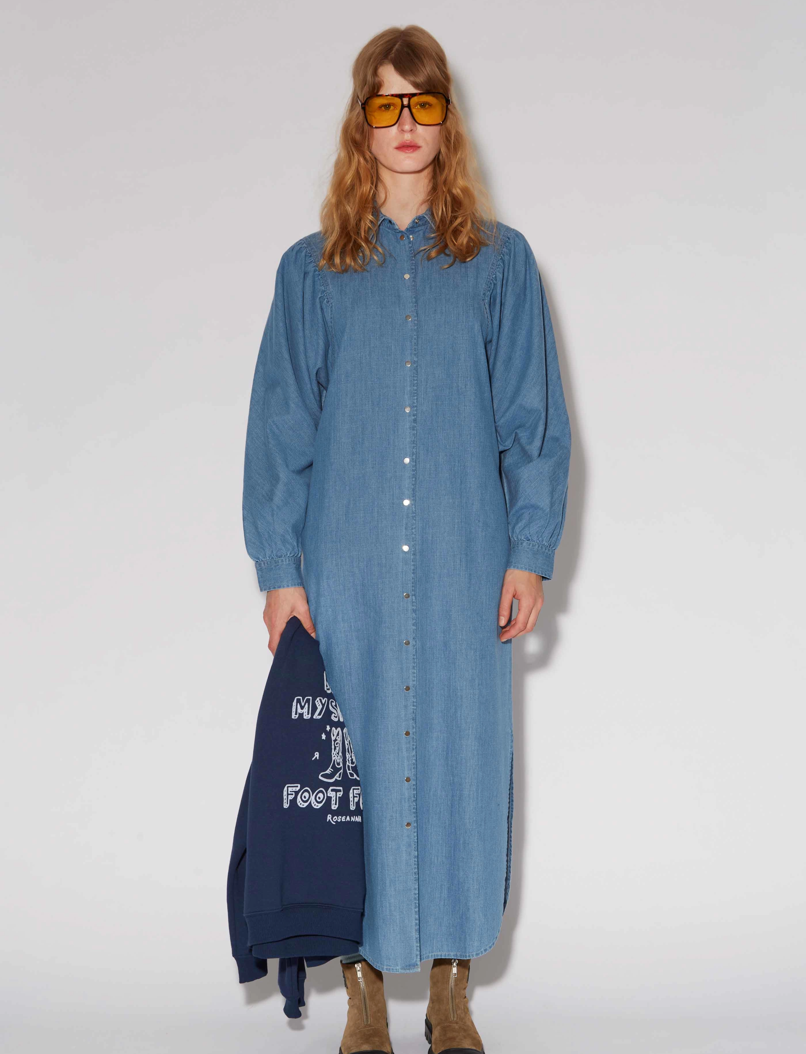 ROSEANNA DRESS CHERI LUCCIANA - Midi kjoler - DENIM / blue