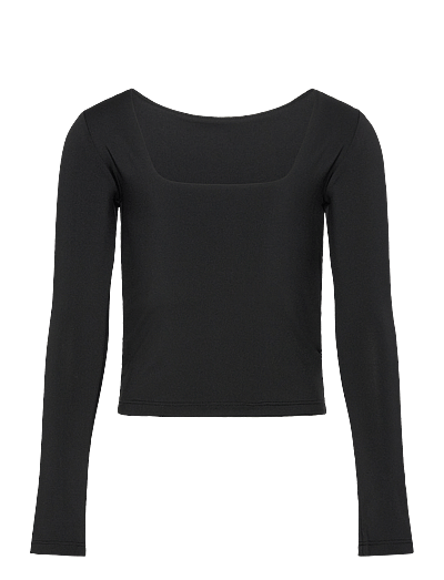 Rosemunde Kids RKBillie Reversible LS Short T-shir - T-shirts - BLACK / black