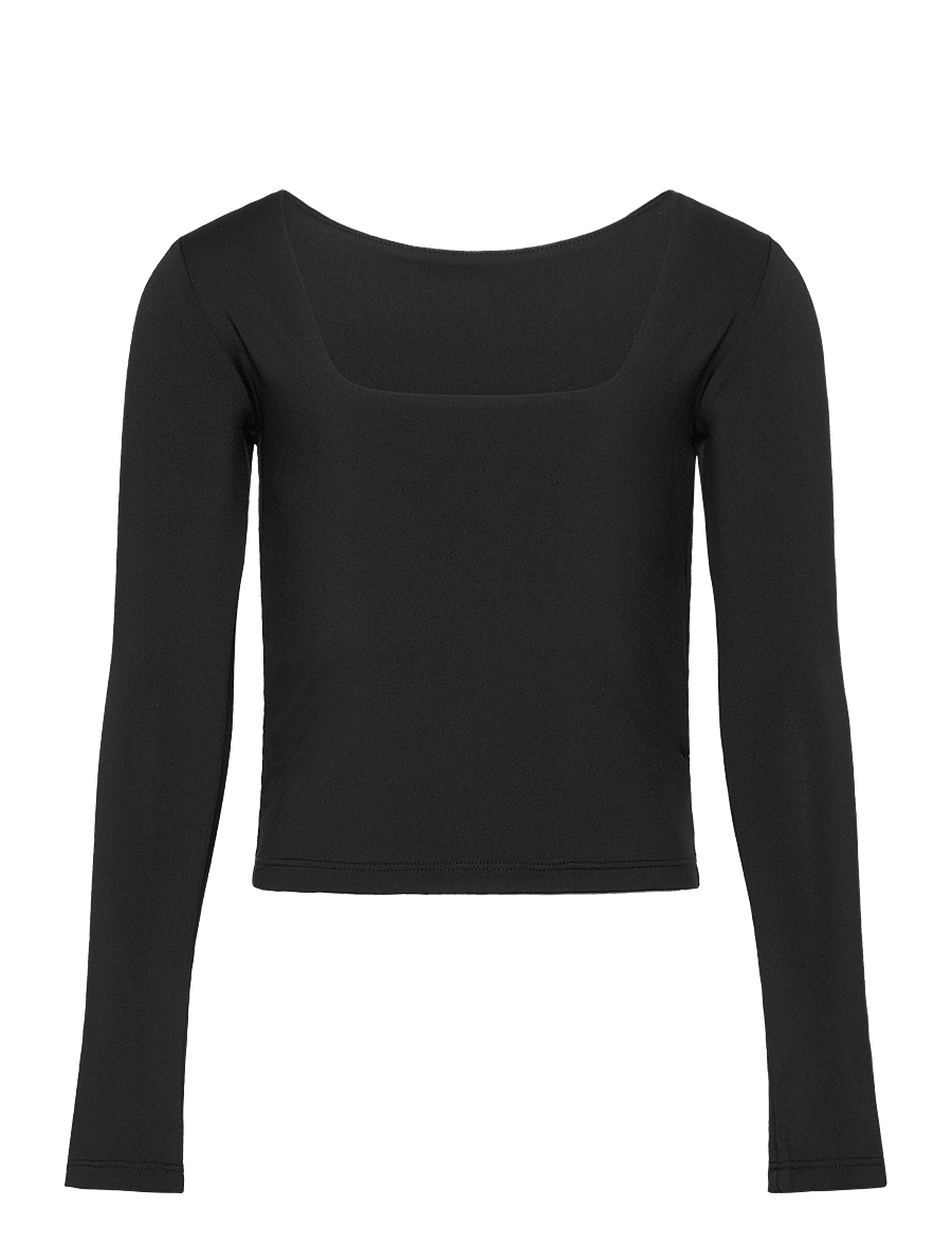 Rosemunde Kids - RKBillie Reversible LS Short T-shir - långärmade t-shirts - black - 0