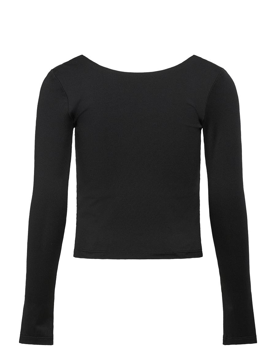 Rosemunde Kids - RKBillie Reversible LS Short T-shir - långärmade t-shirts - black - 1